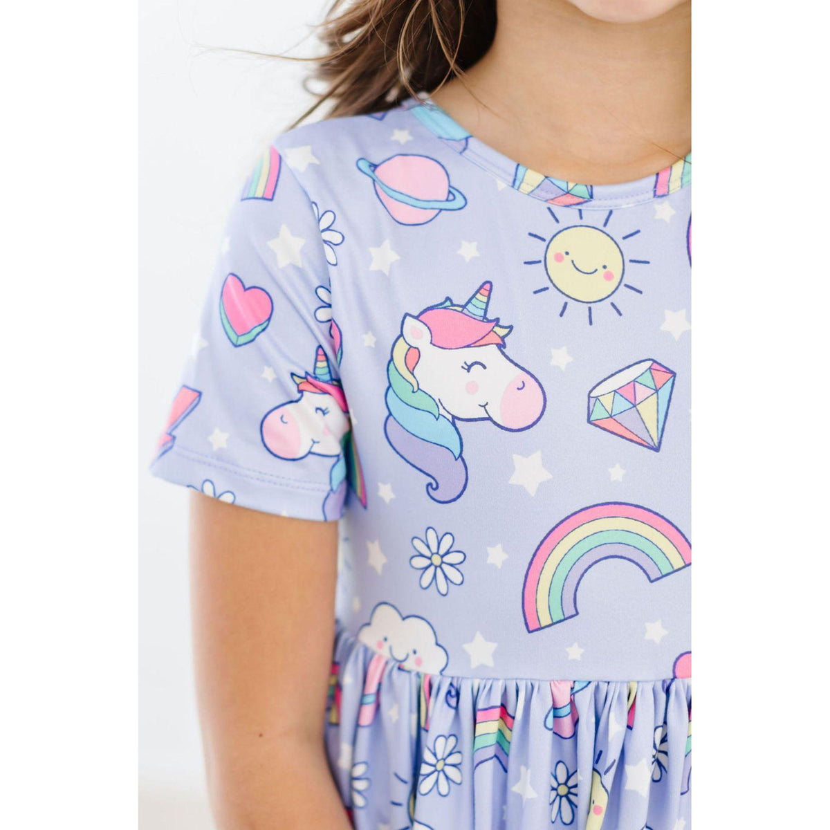 Galactic Unicorns S/S Pocket Twirl Dress