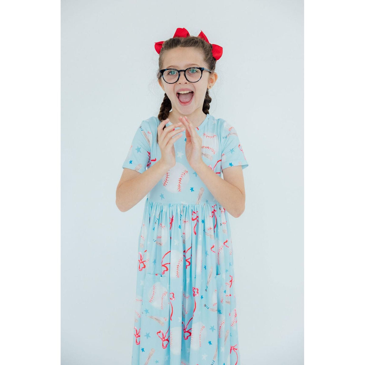 Grand Slam Glam S/S Pocket Twirl Dress