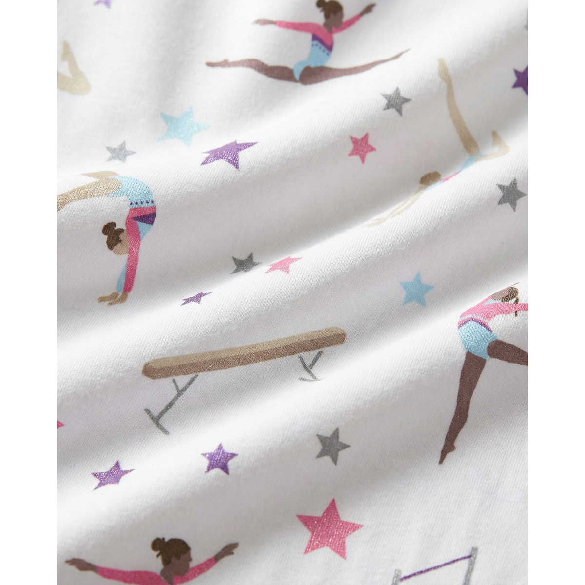 The Organic Short Sleeve Pajama Set [Gymnastics]