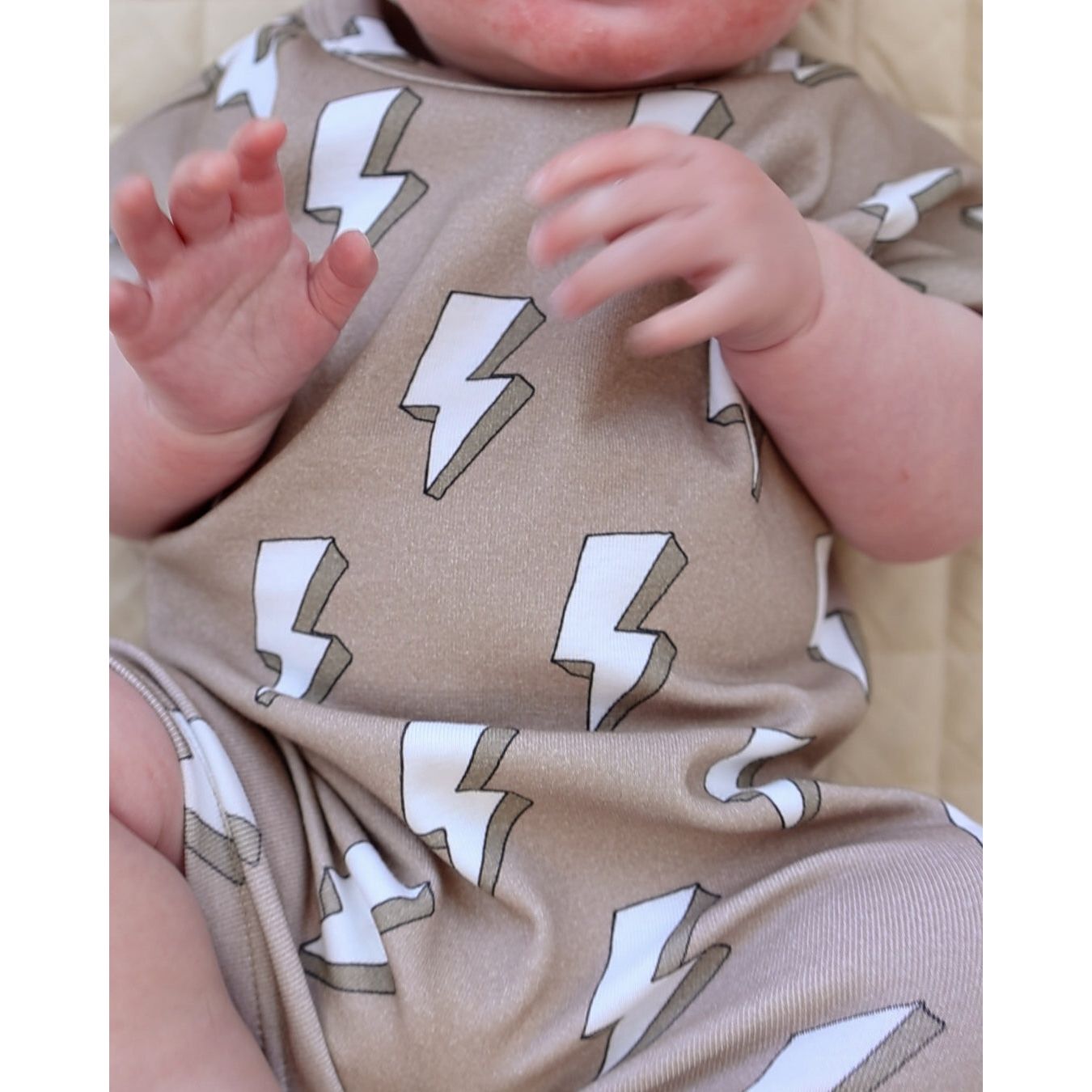 Cotton Romper | Electric Beige