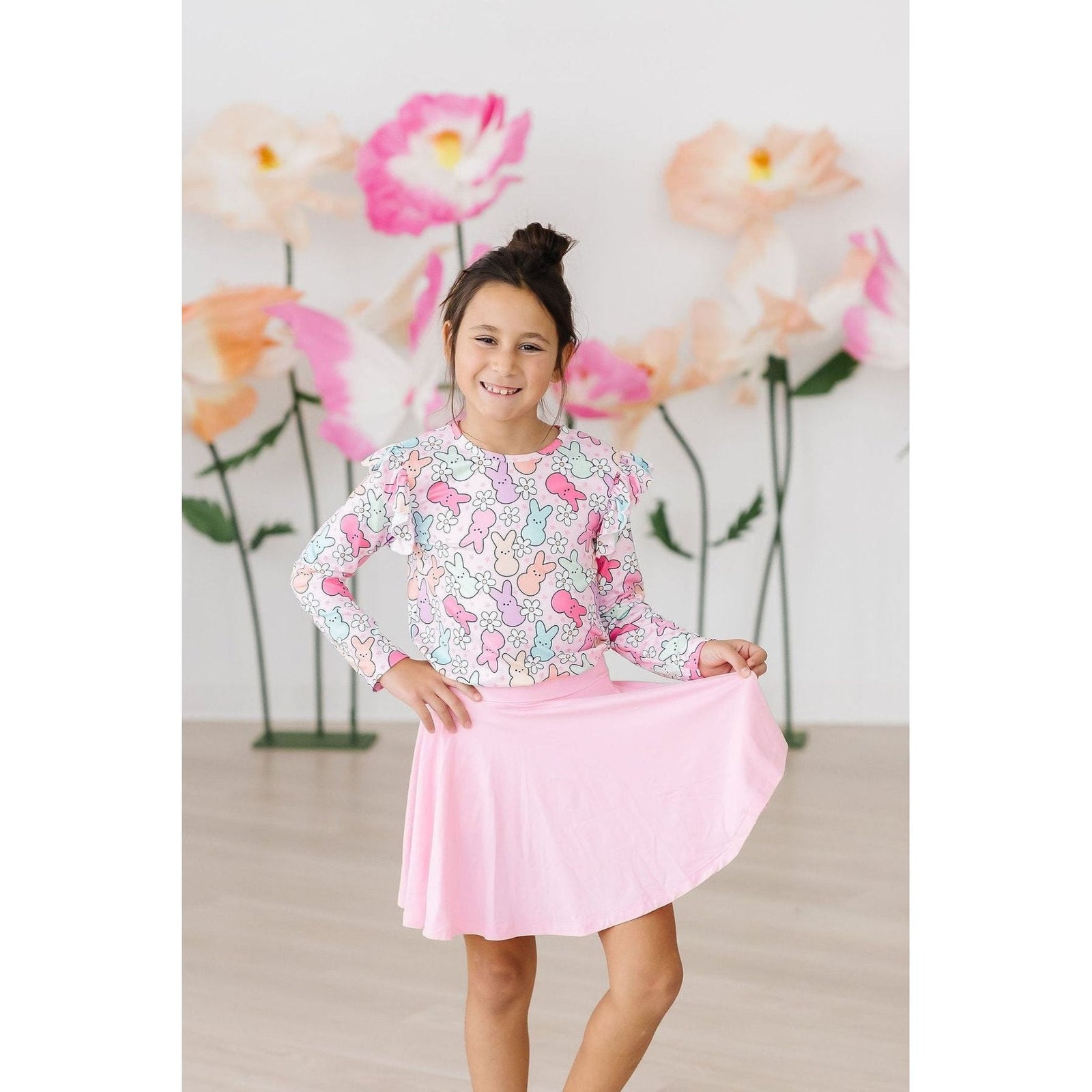 Hangin with My Peeps L/S Ruffle Tee