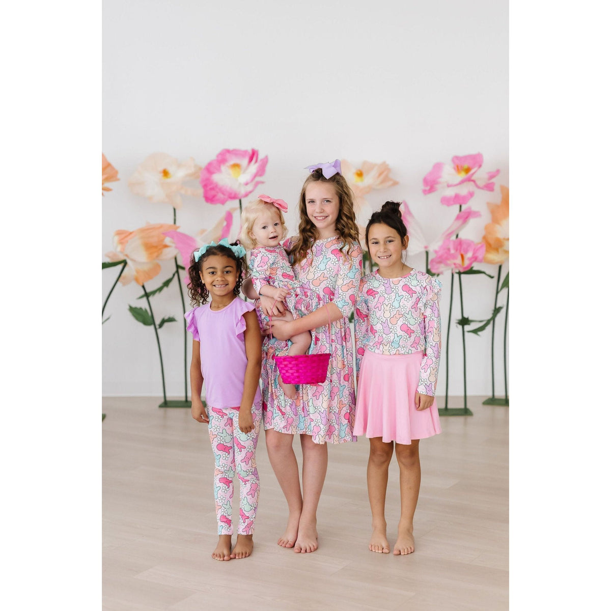 Hangin with my Peeps 3/4 Sleeve Pocket Twirl Dress