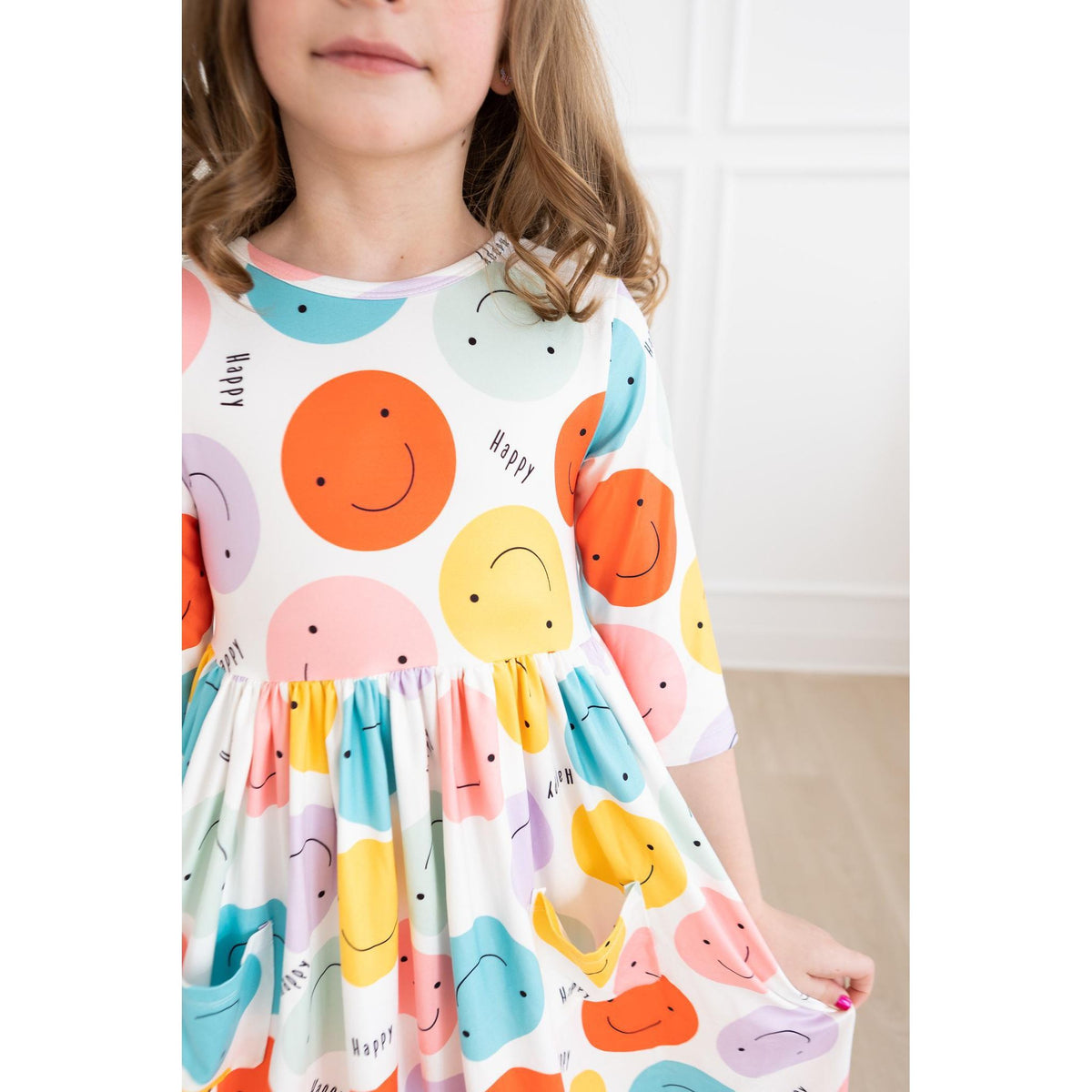 Happy Days 3/4 Pocket Twirl Dress