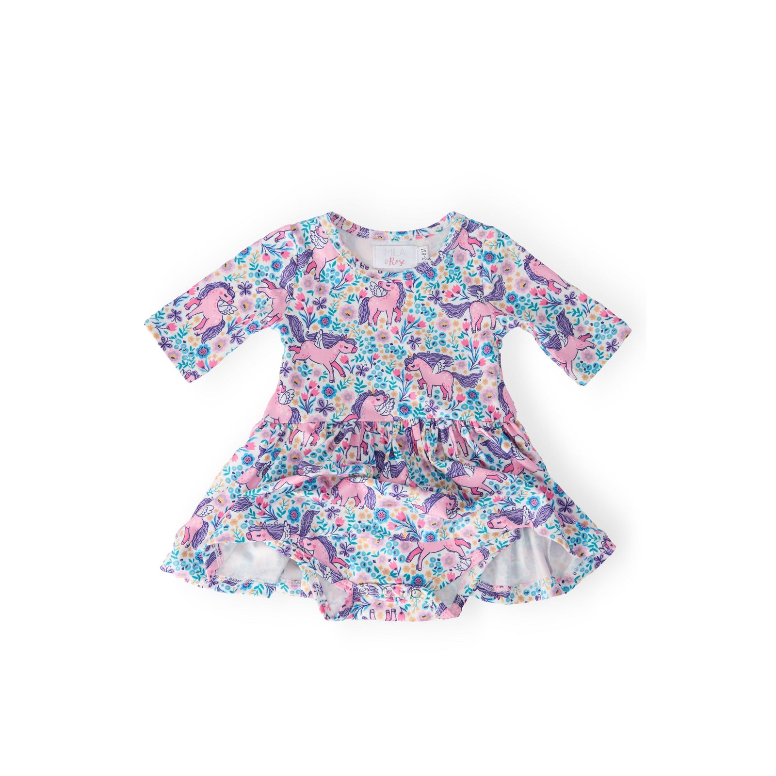 Head in the Clouds 3/4 Sleeve Twirl Bodysuit