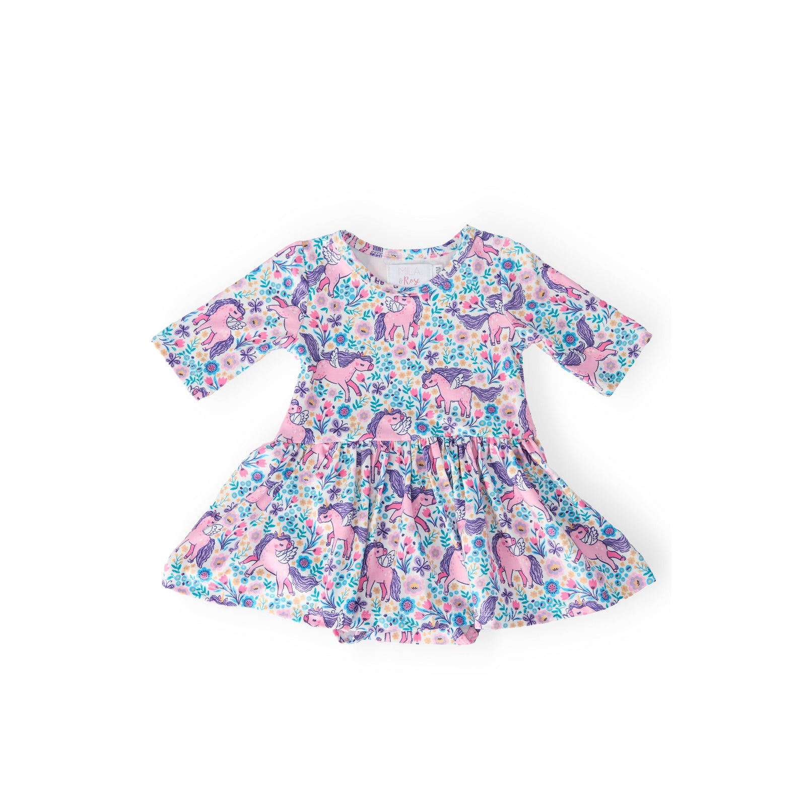 Head in the Clouds 3/4 Sleeve Twirl Bodysuit