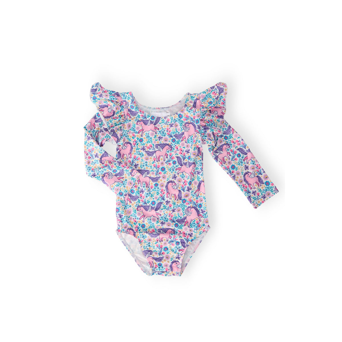 Head in the Clouds L/S Flutter Sleeve Leotard