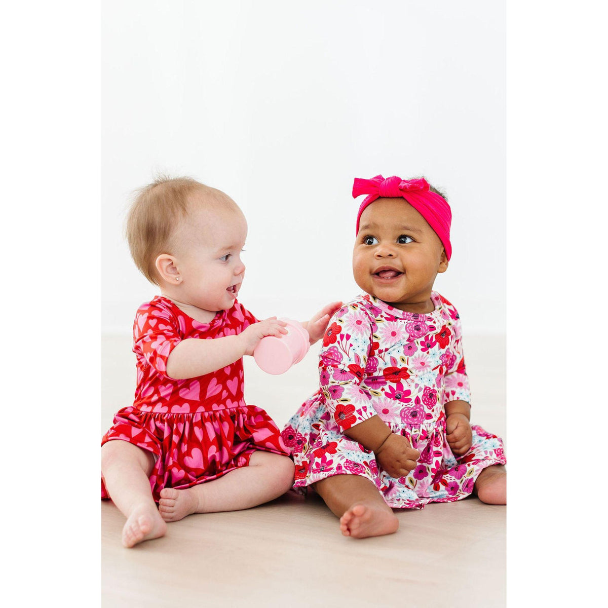 Hearts & Hugs 3/4 Sleeve Twirl Bodysuit
