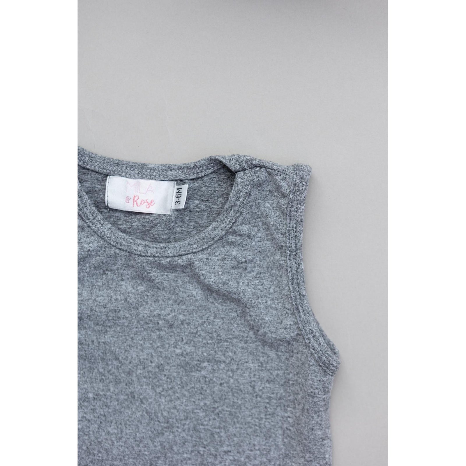 Heather Gray Tank One-Piece Jogger