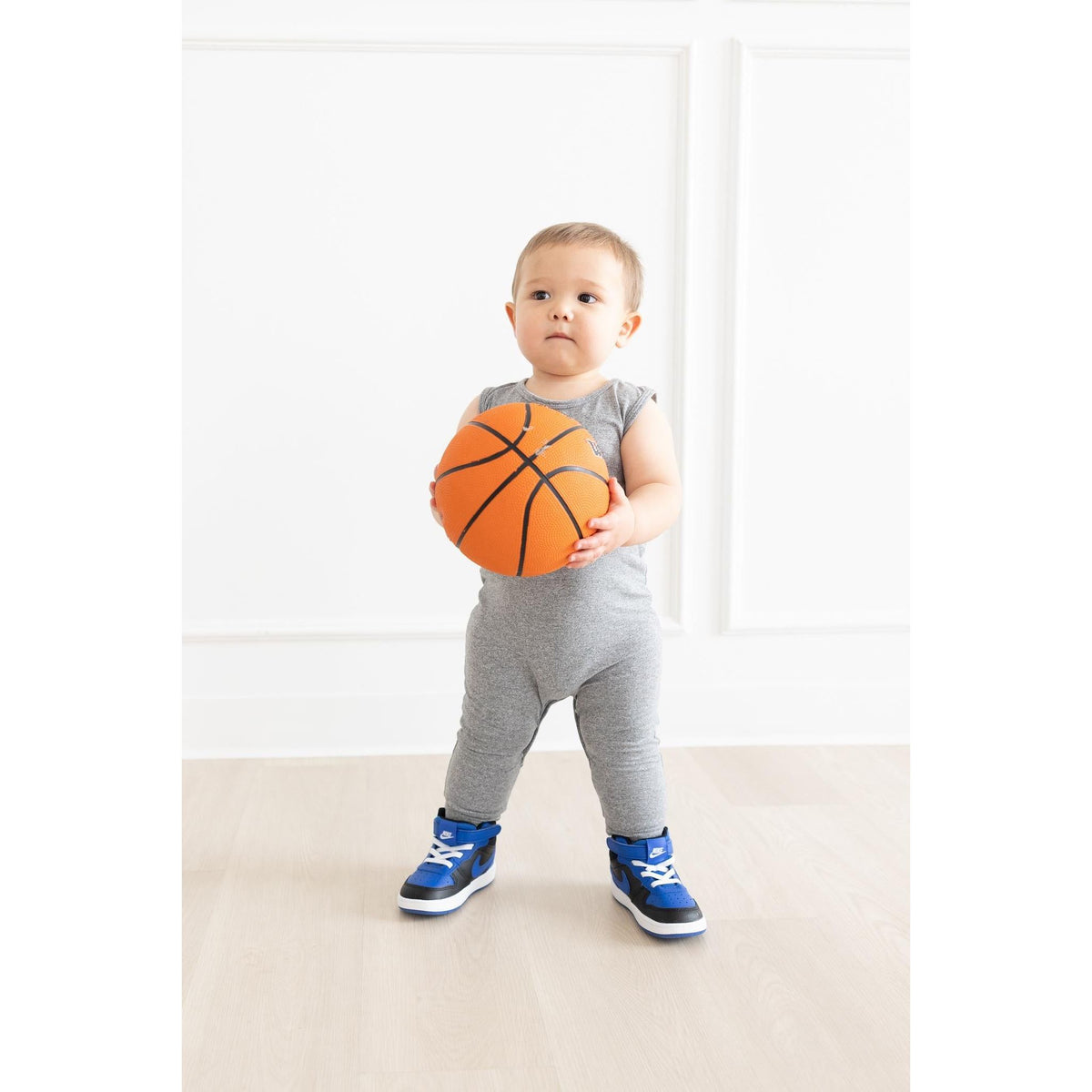 Heather Gray Tank One-Piece Jogger