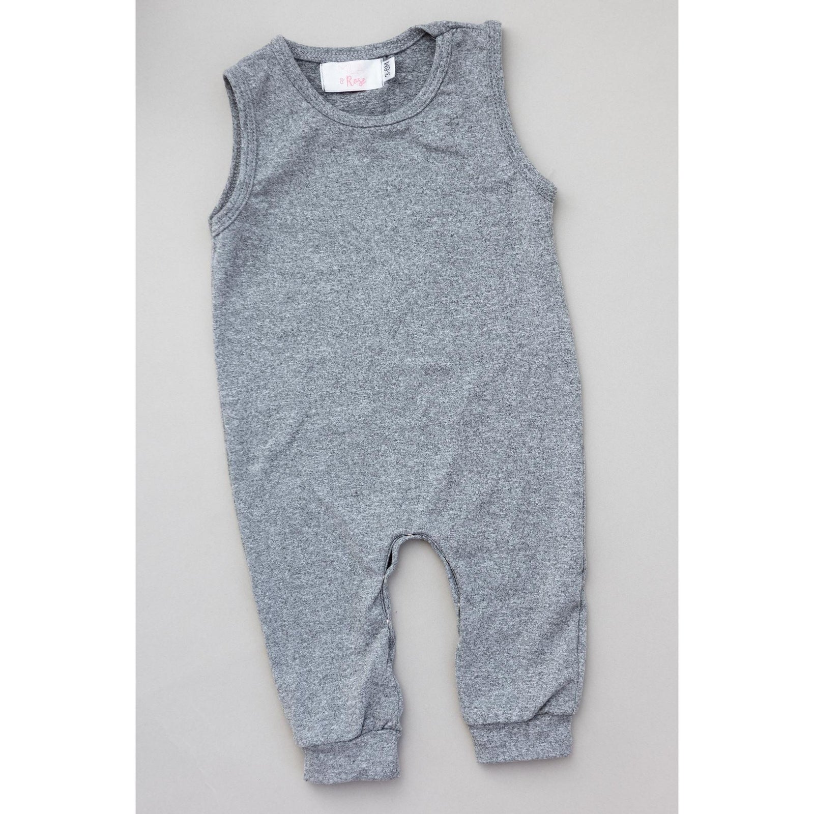 Heather Gray Tank One-Piece Jogger