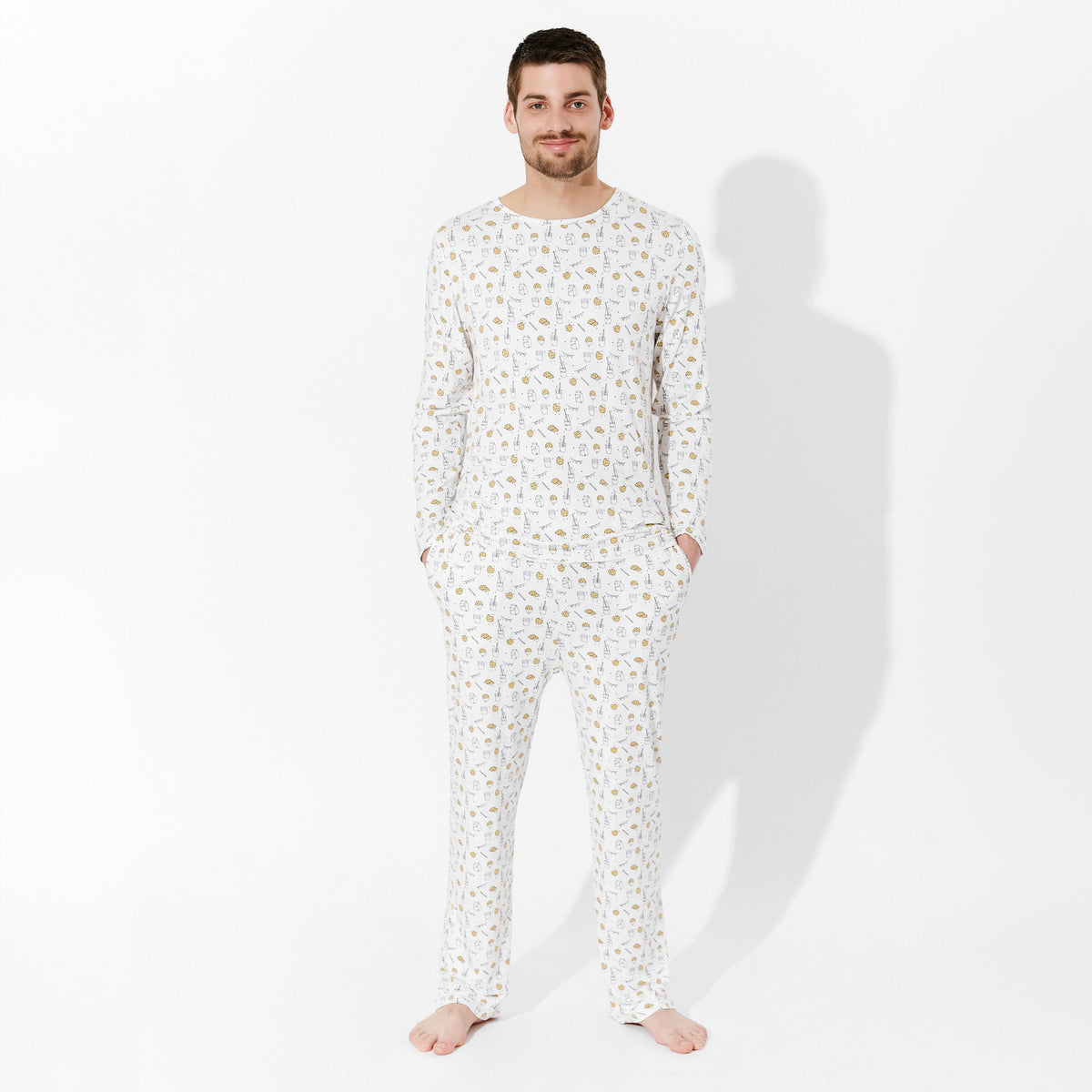Milk &amp; Cookies Bamboo Men's Pajama Set