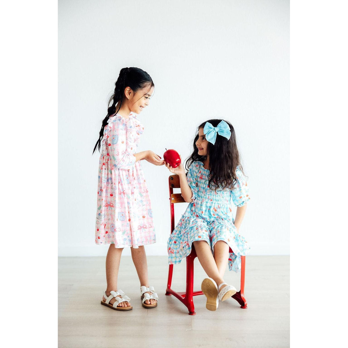Honor Roll Smocked Ruffle Dress