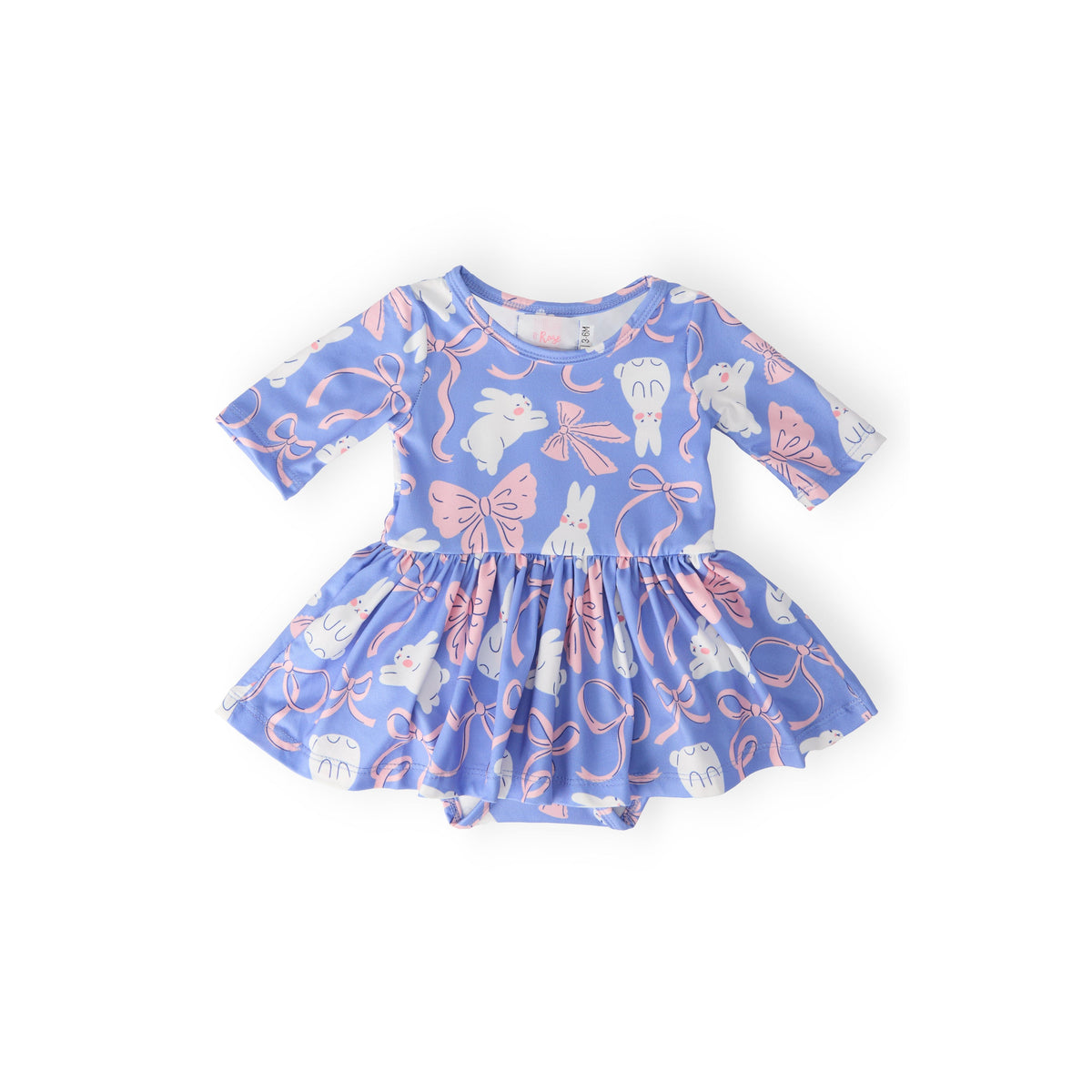 Hop, Skip &amp; Twirl 3/4 Sleeve Twirl Bodysuit