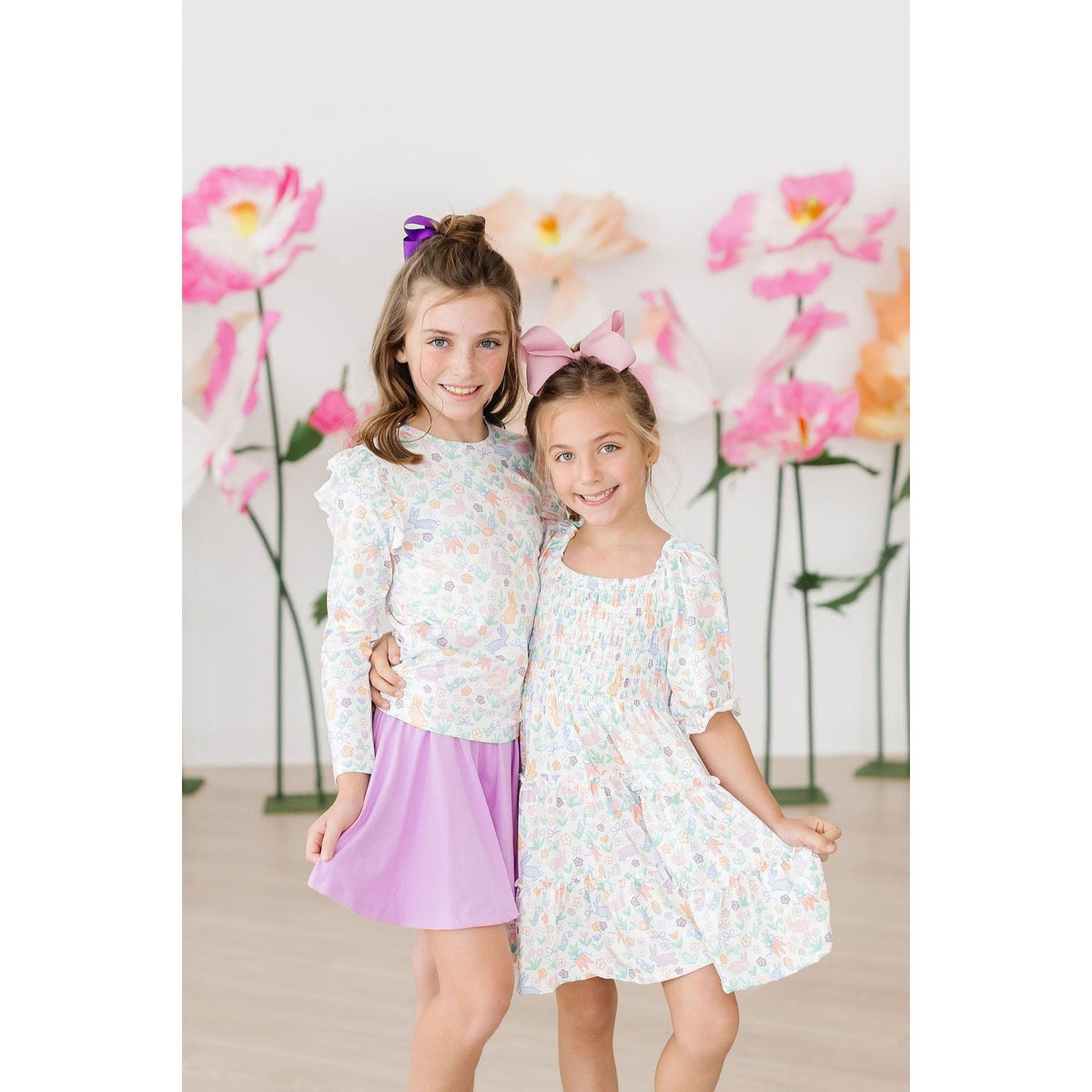 Hoppy Easter L/S Ruffle Tee