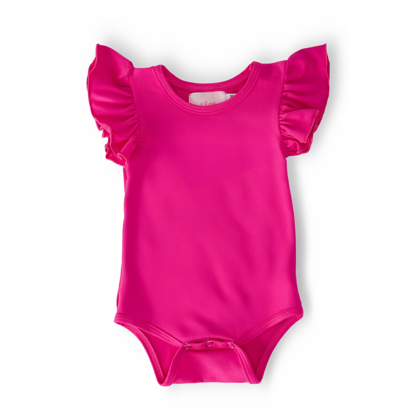 Hot Pink S/S Flutter Bodysuit
