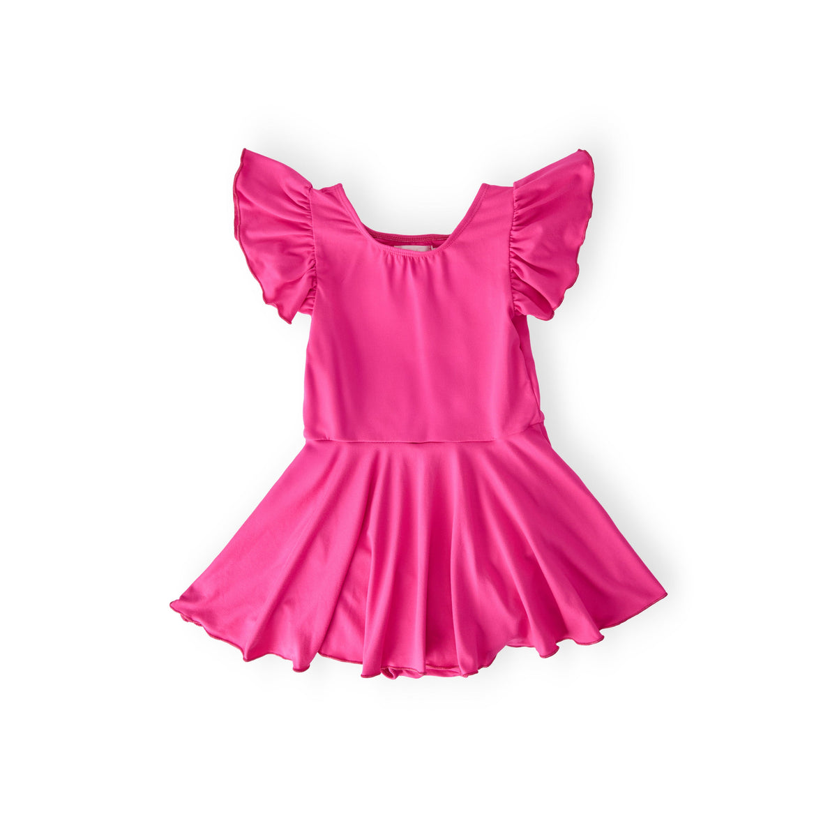 Hot Pink S/S Twirl Leotard