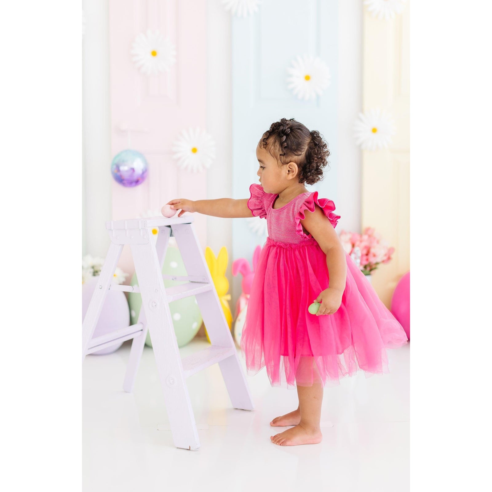 Hot Pink Shimmer Tutu Dress