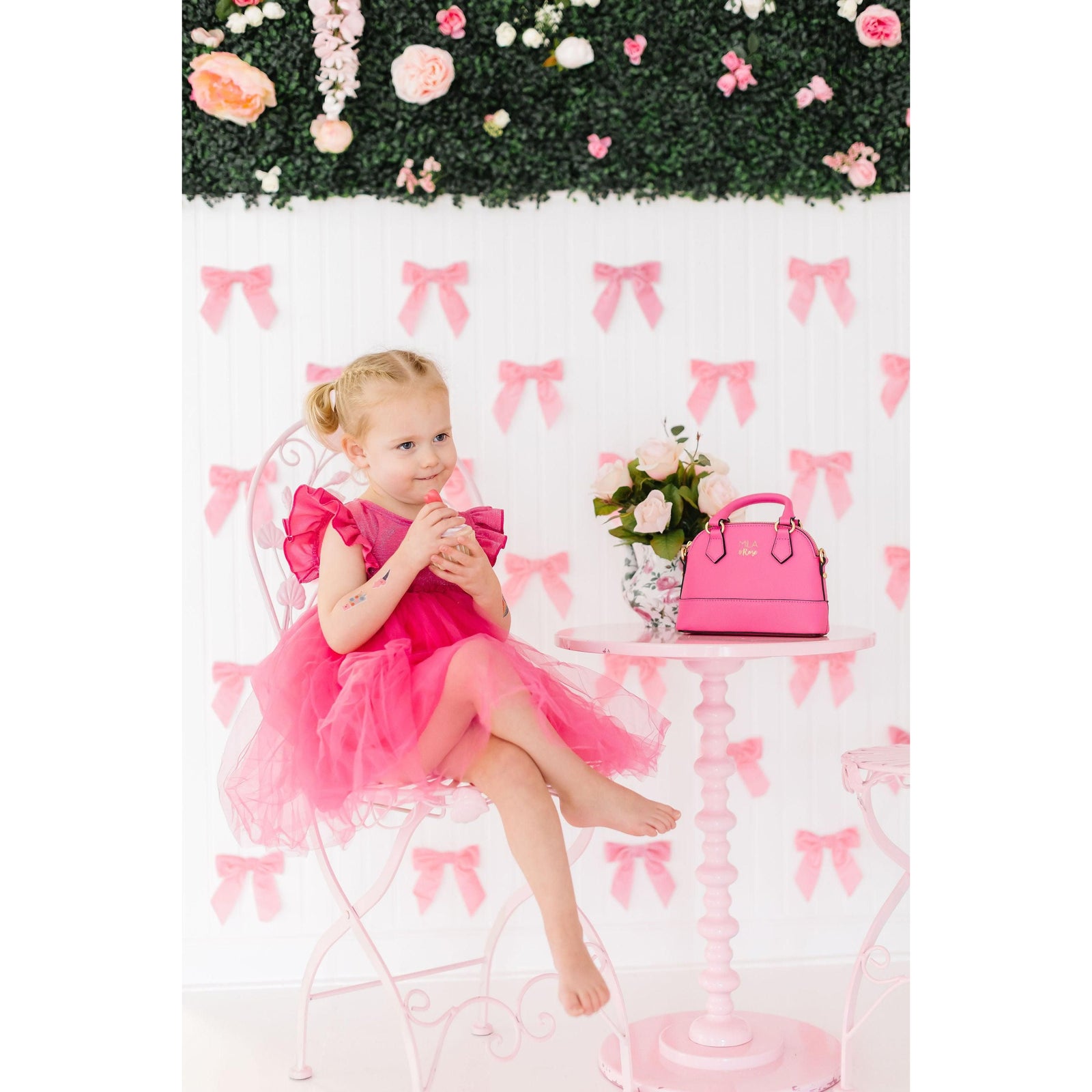 Hot Pink Shimmer Tutu Dress