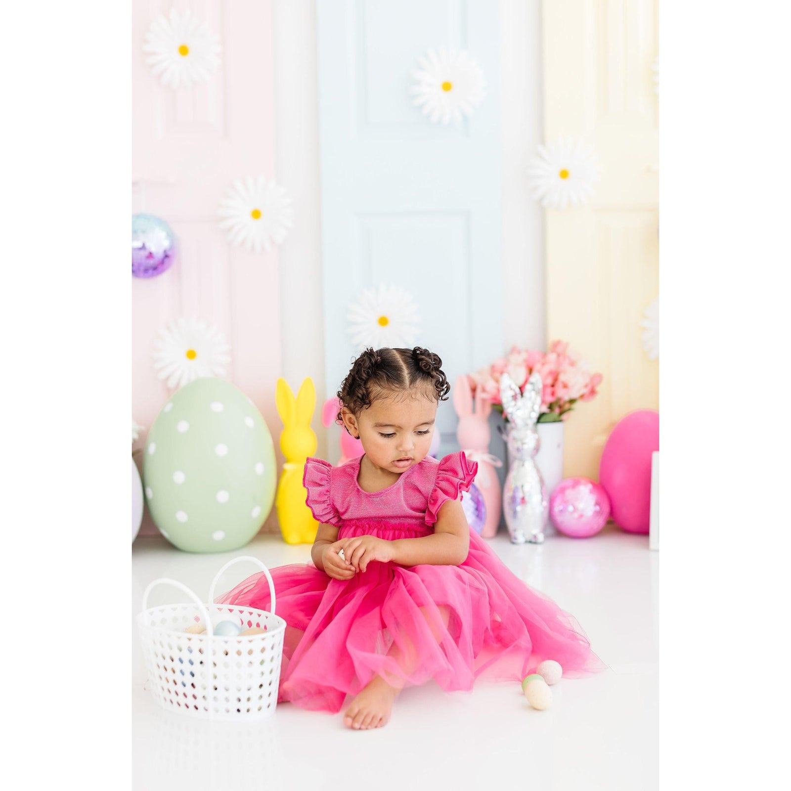 Hot Pink Shimmer Tutu Dress