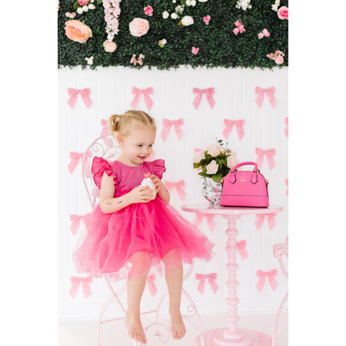 Hot Pink Shimmer Tutu Dress