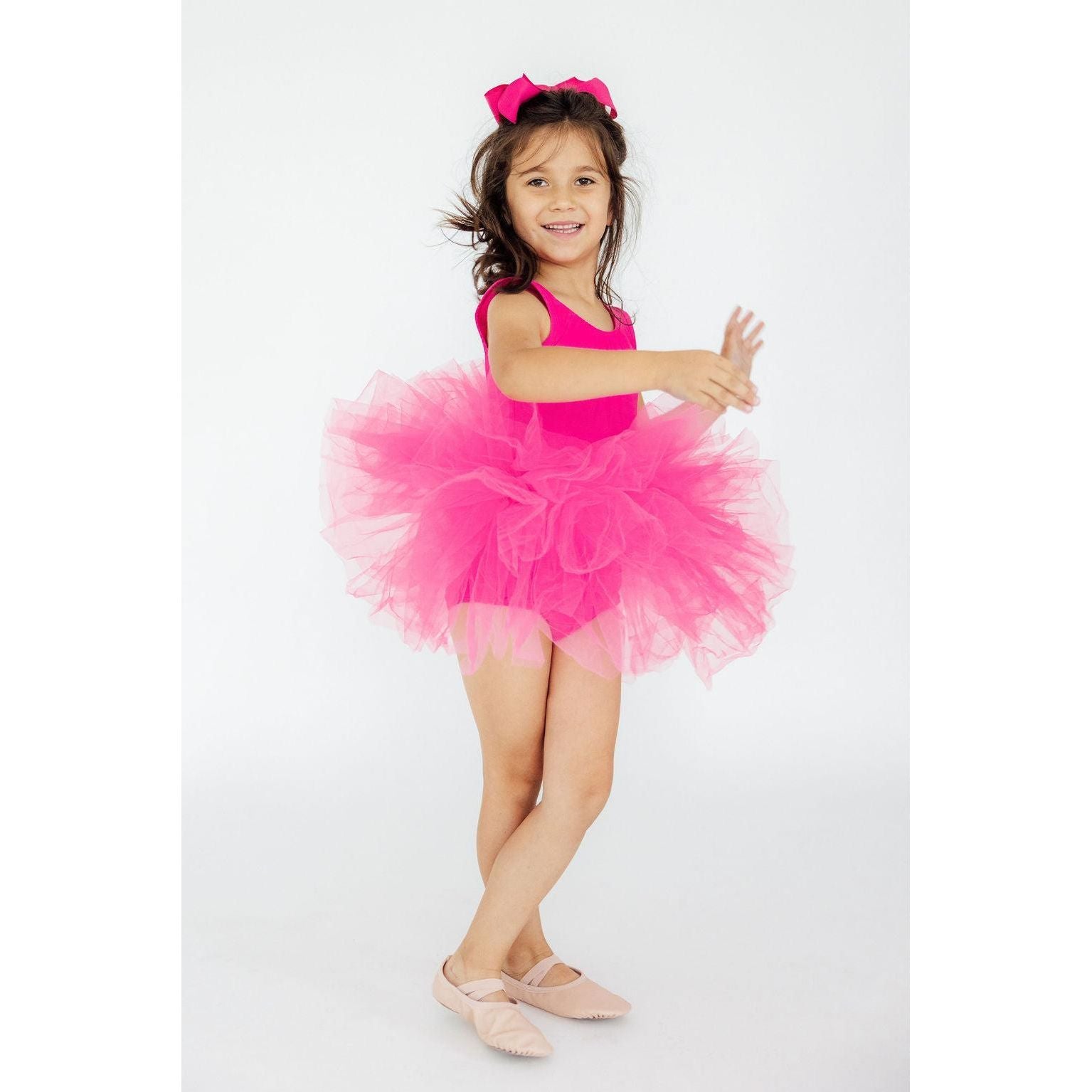 Hot Pink Tank Tutu Leotard
