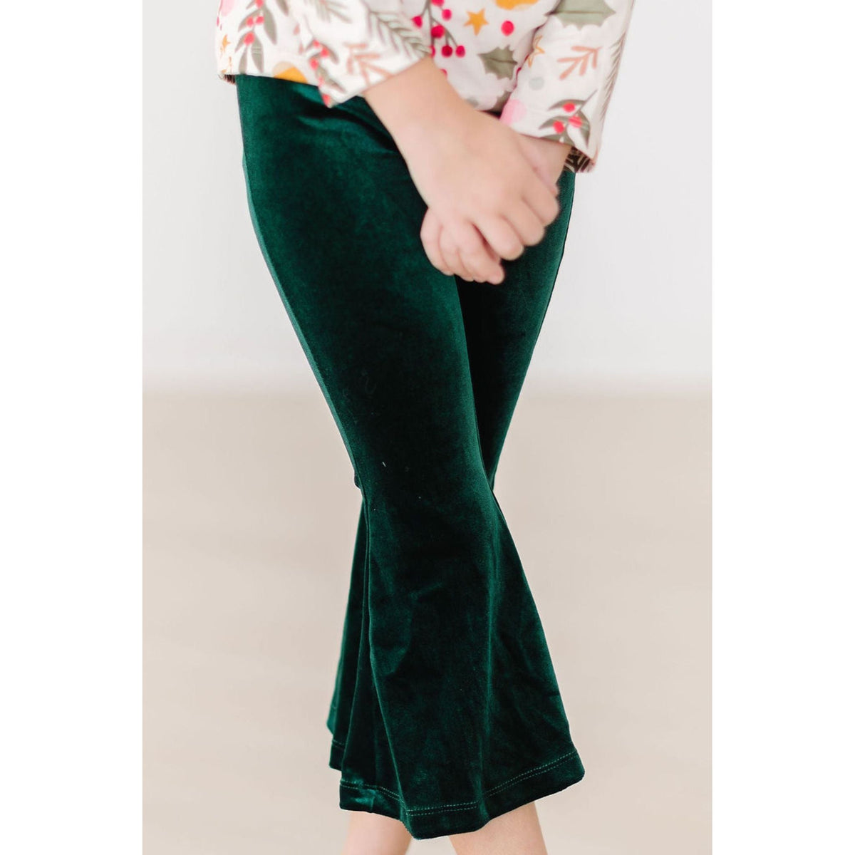 Hunter Green Velvet Bells
