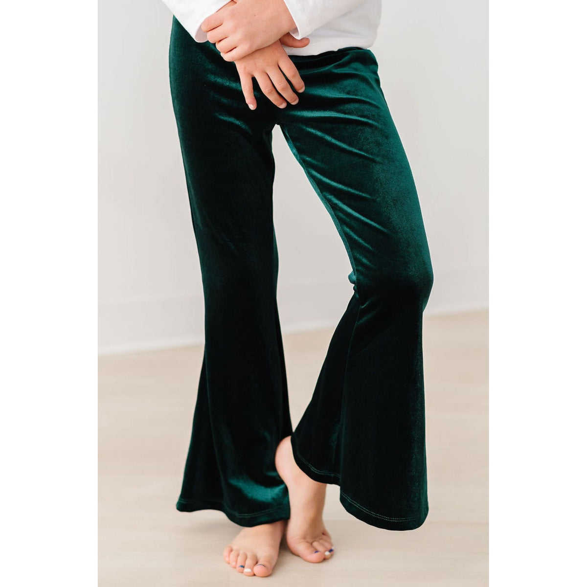 Hunter Green Velvet Bells