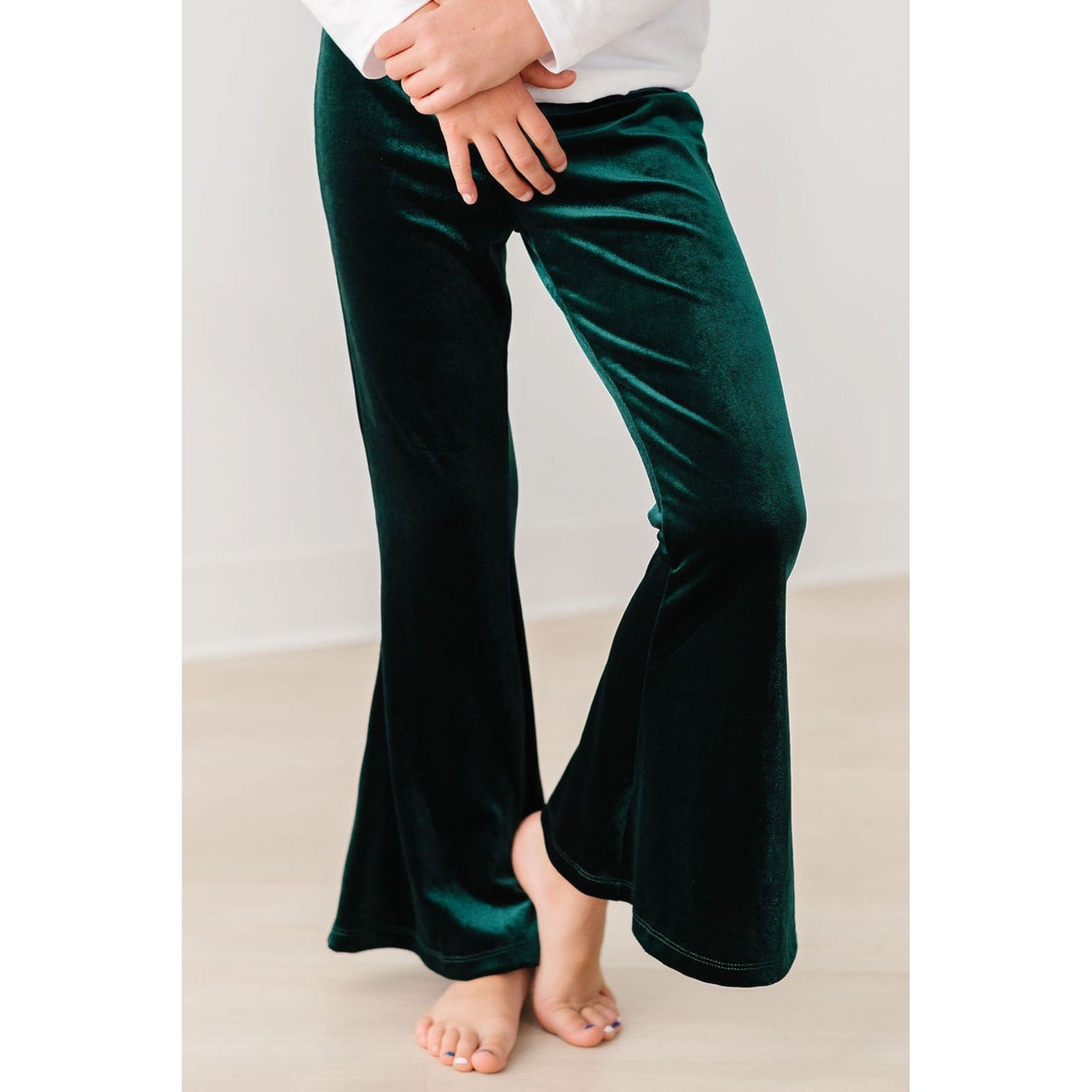 Hunter Green Velvet Bells