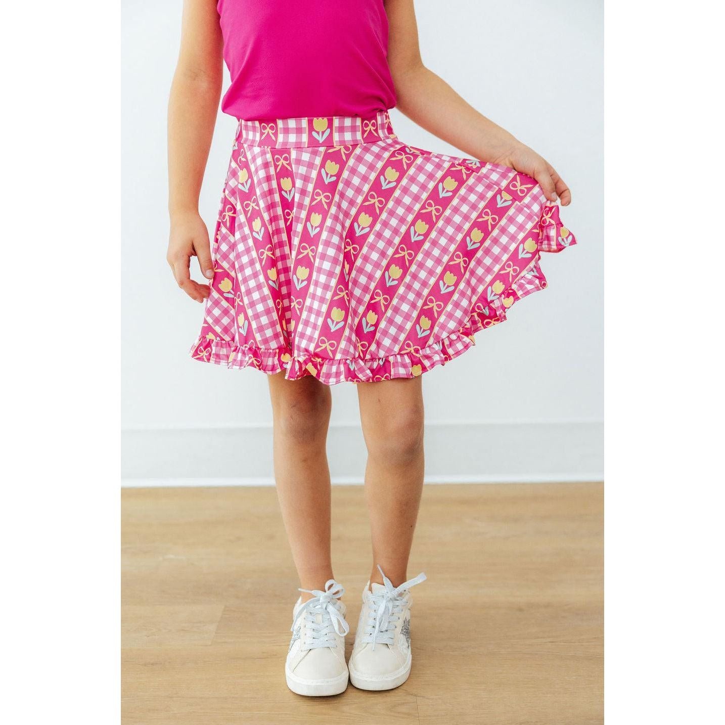 I Love You Tulip Much Ruffle Twirl Skort