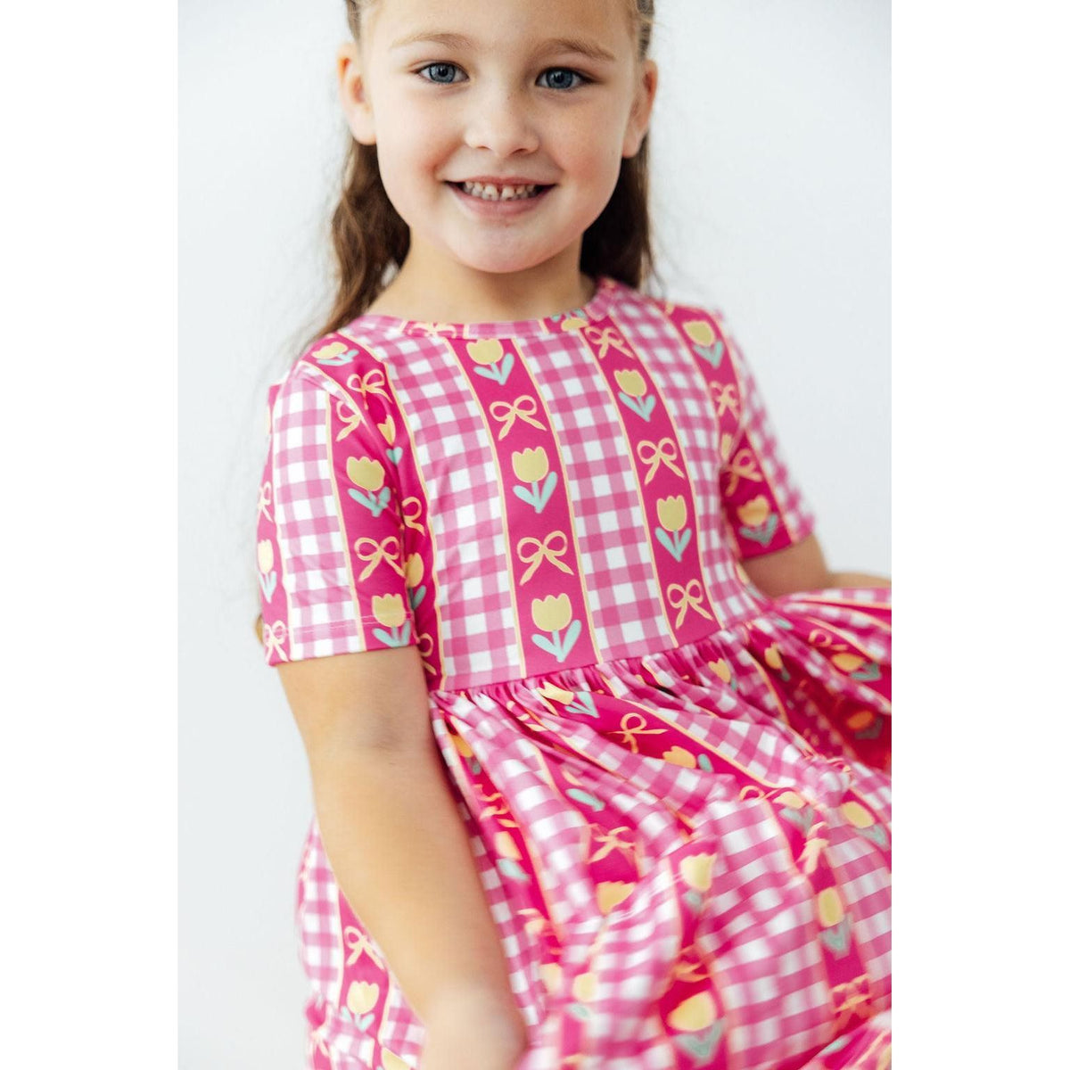 I Love You Tulip Much S/S Pocket Twirl Dress
