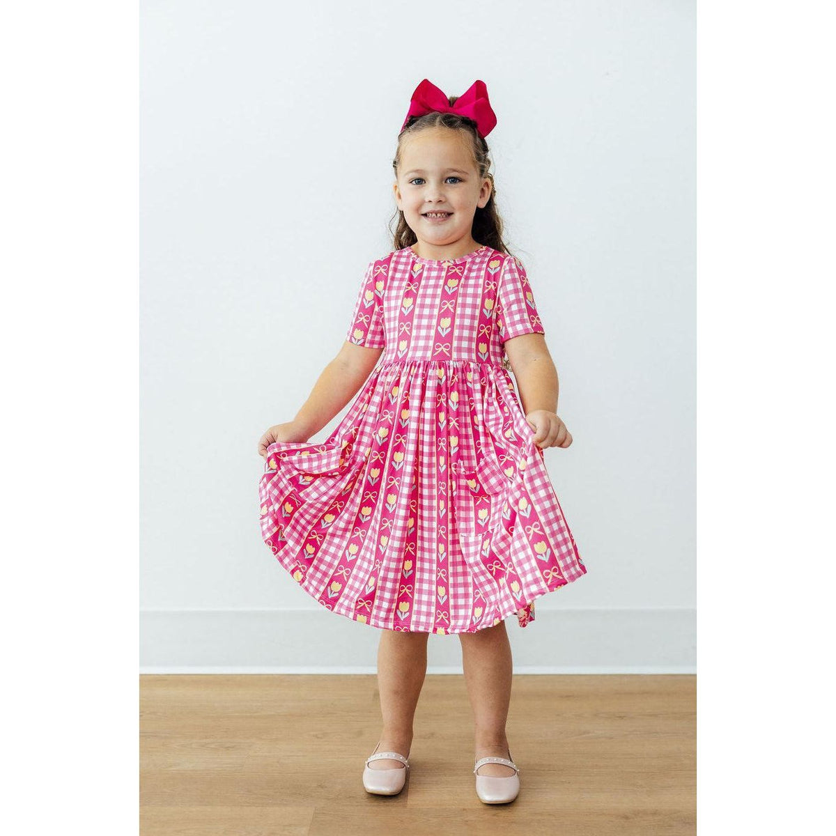 I Love You Tulip Much S/S Pocket Twirl Dress