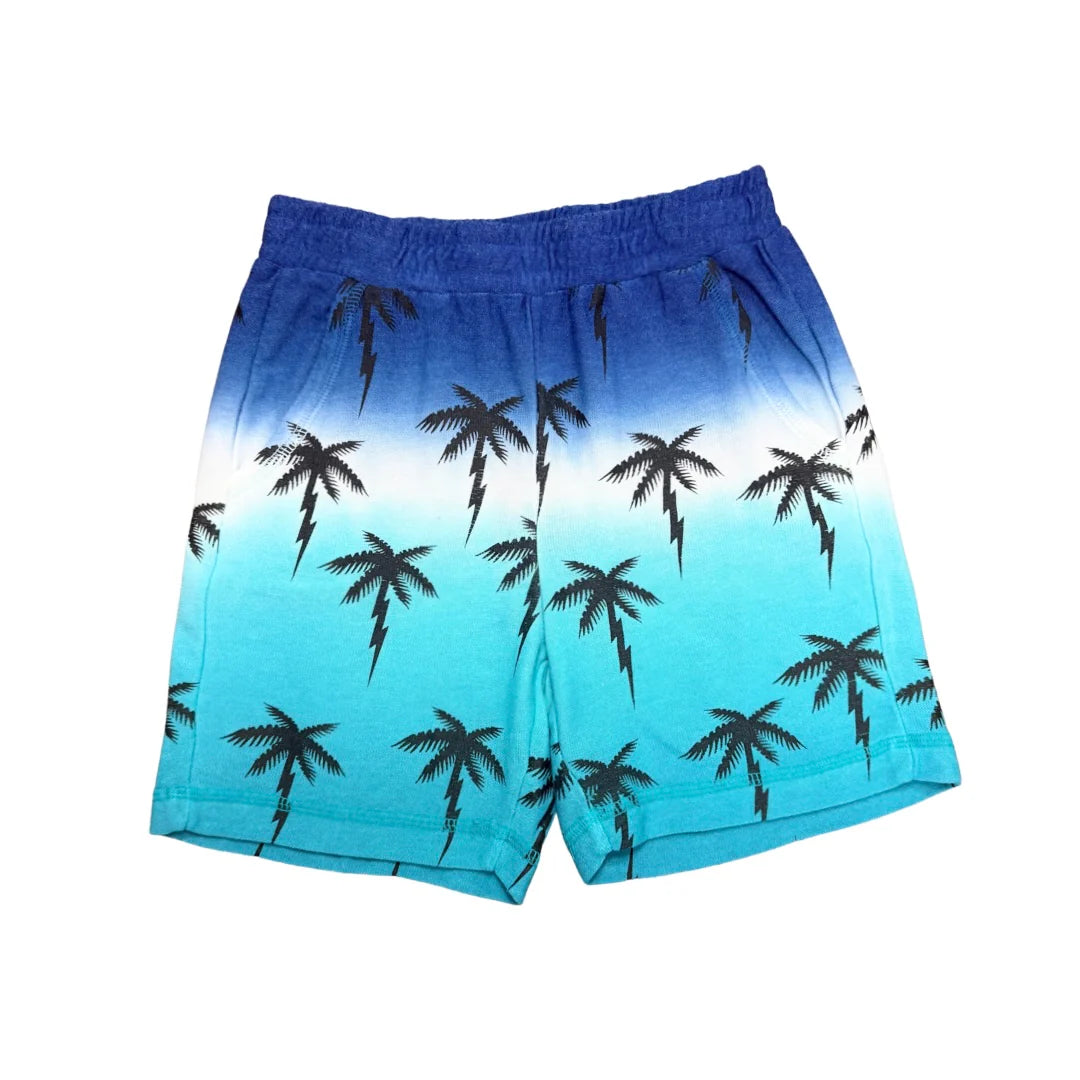 cozy knit beach shorts | lightning palms