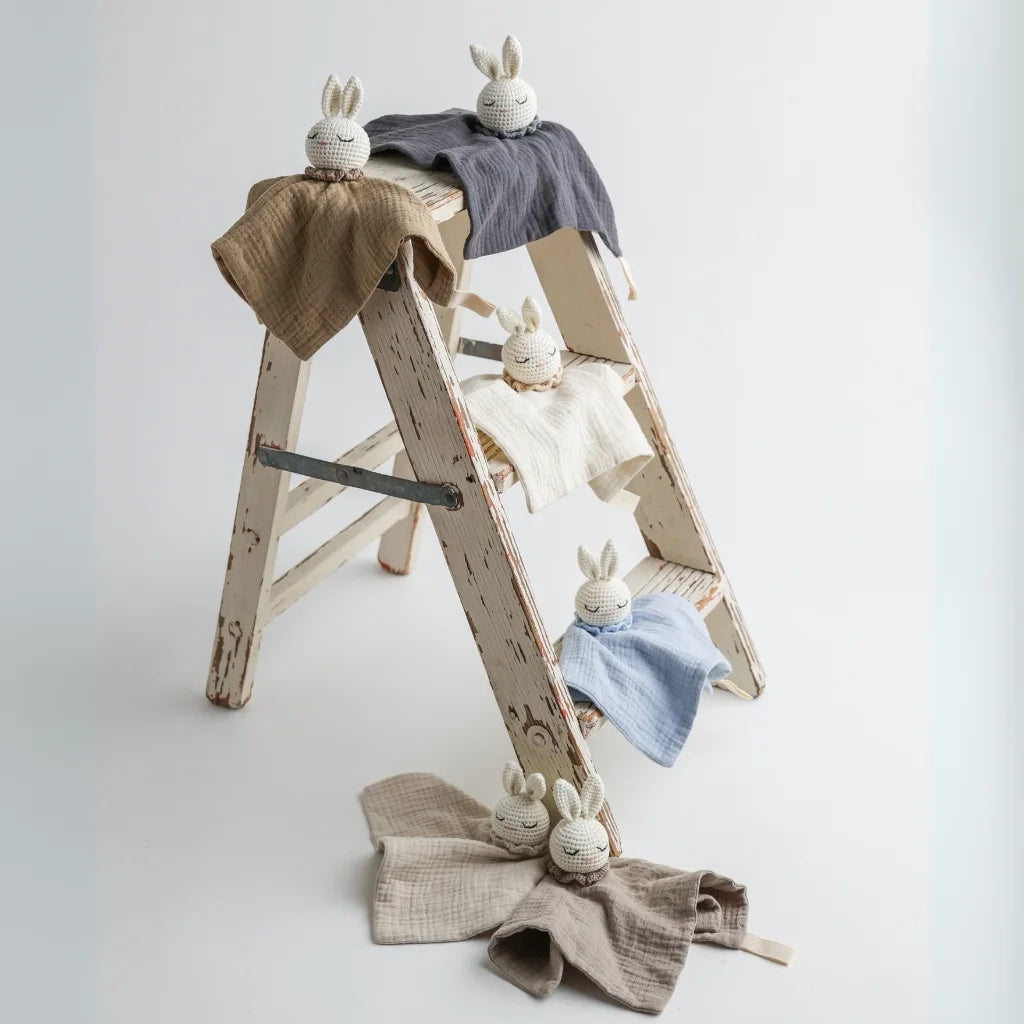 snuggly soft baby comforter toy | baby blue
