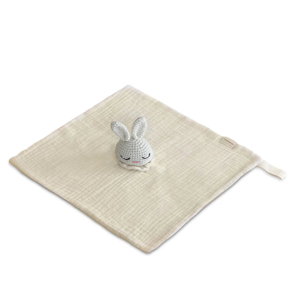 snuggly soft baby comforter toy | cream