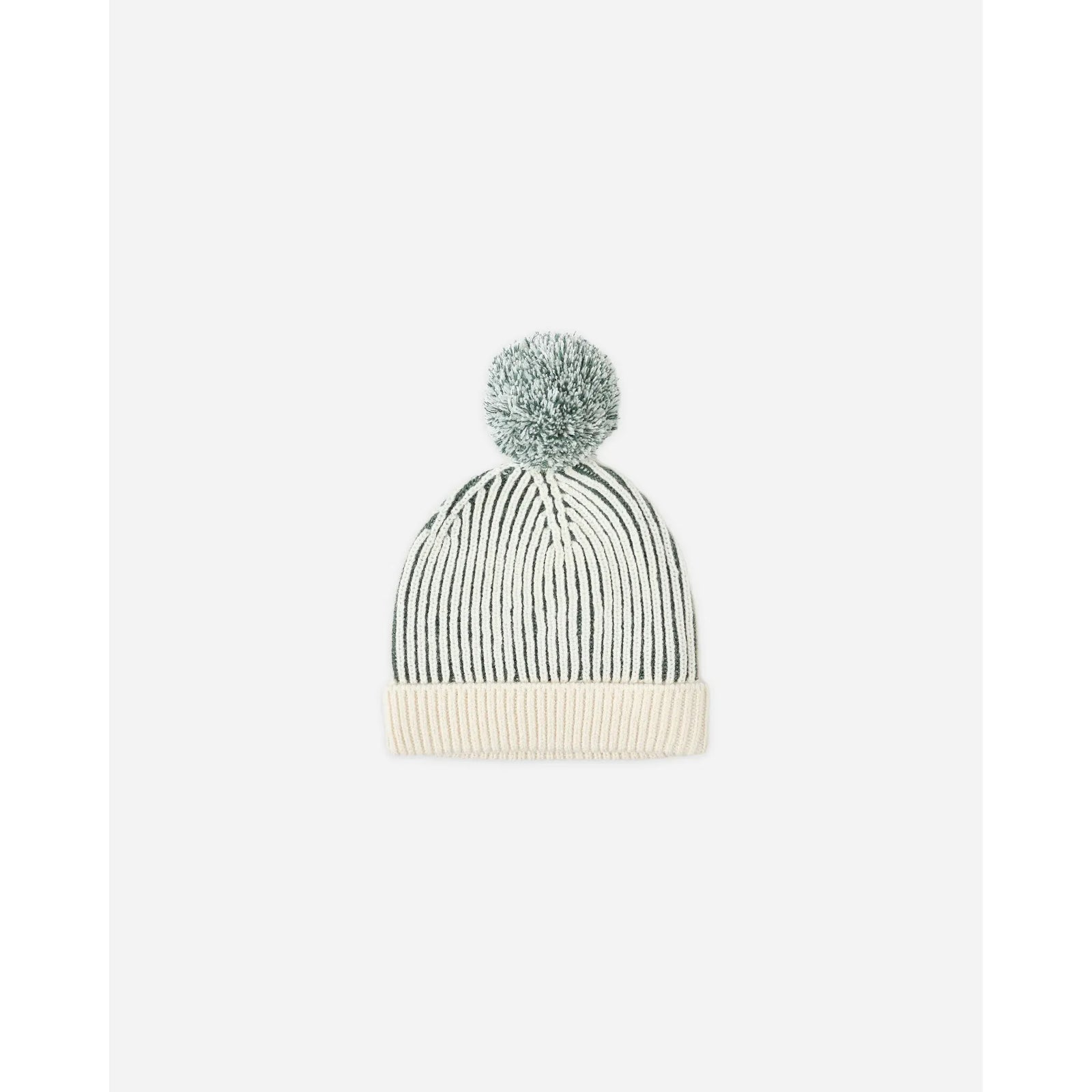 beanie || green stripe