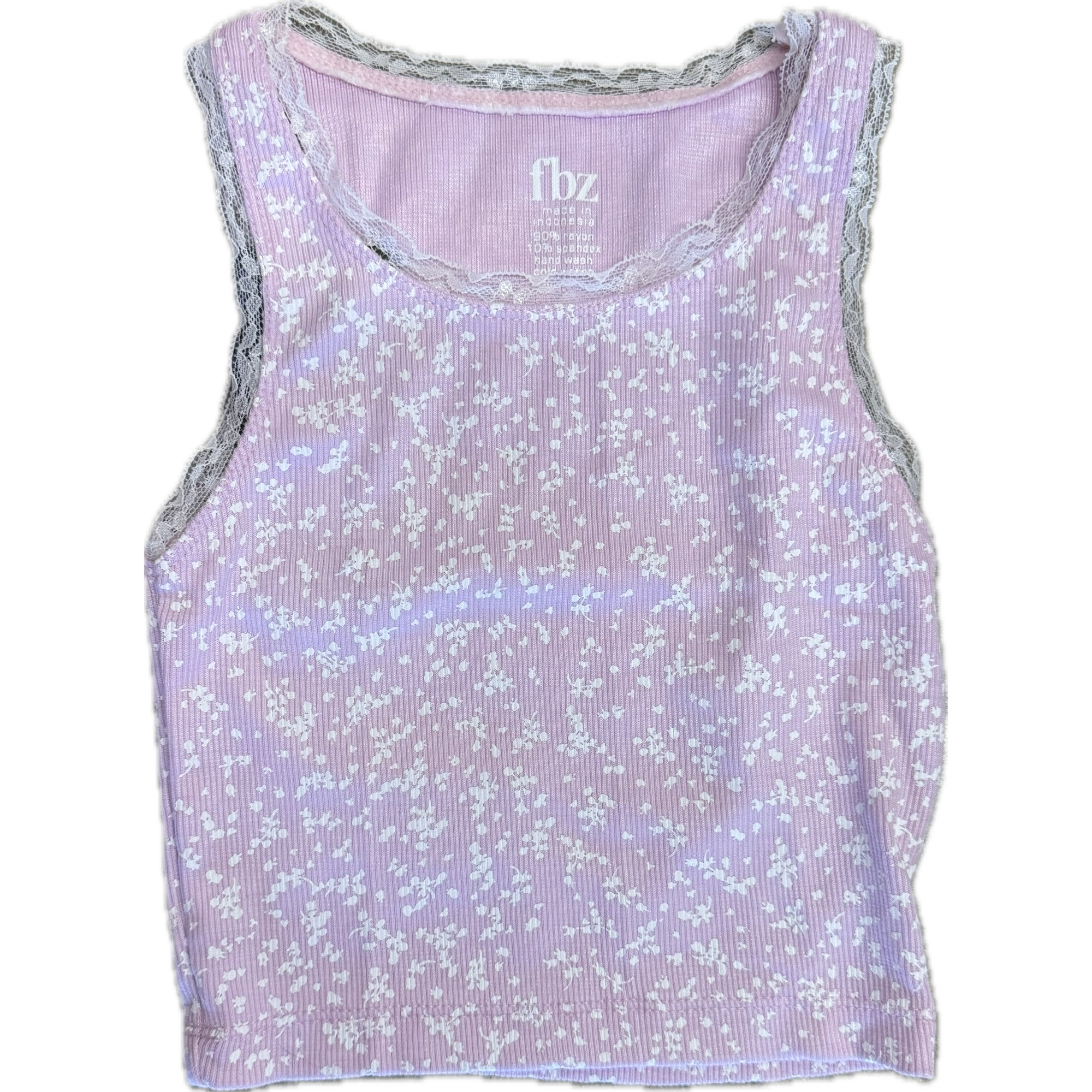 pink floral tank