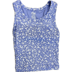 blue floral tank