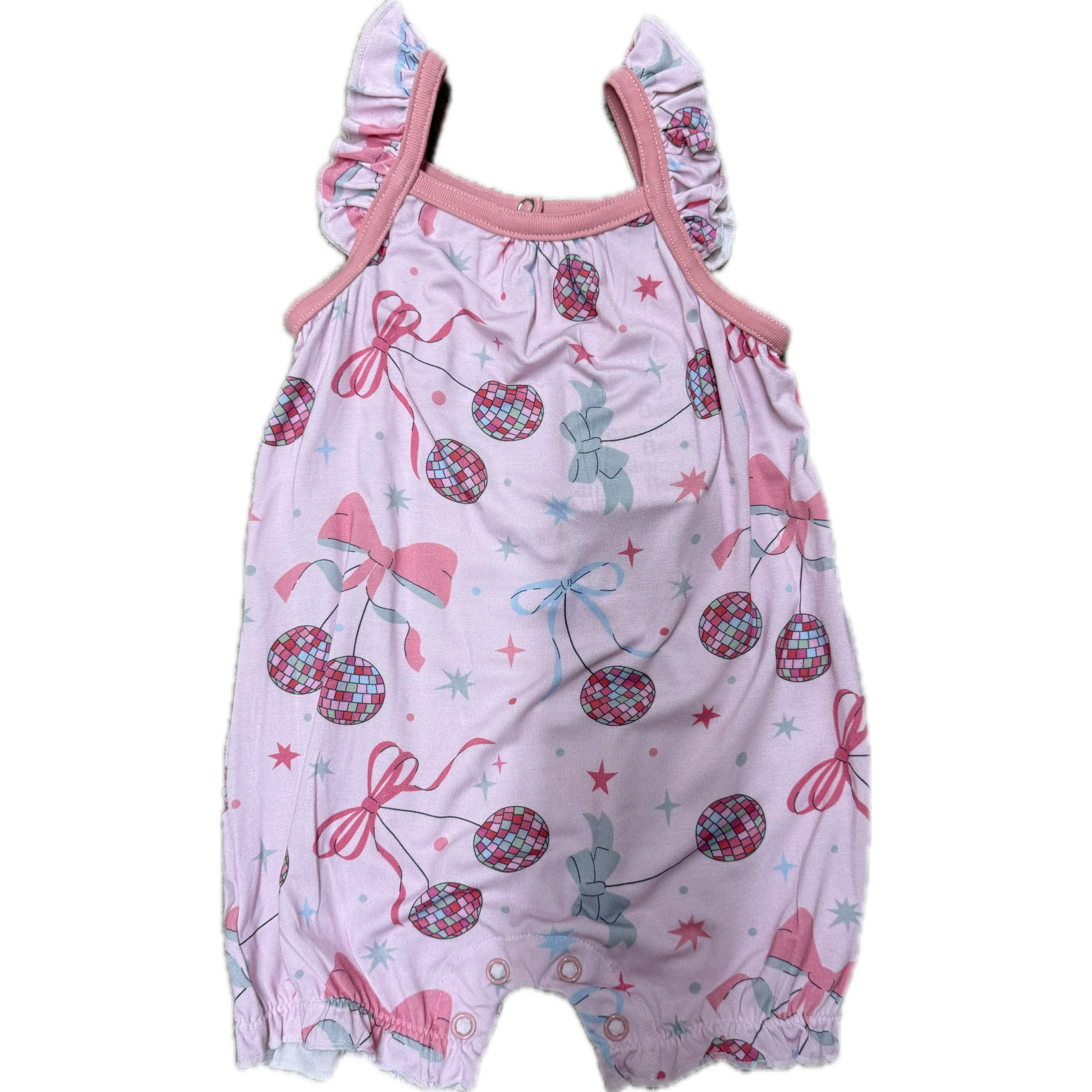 disco bows romper