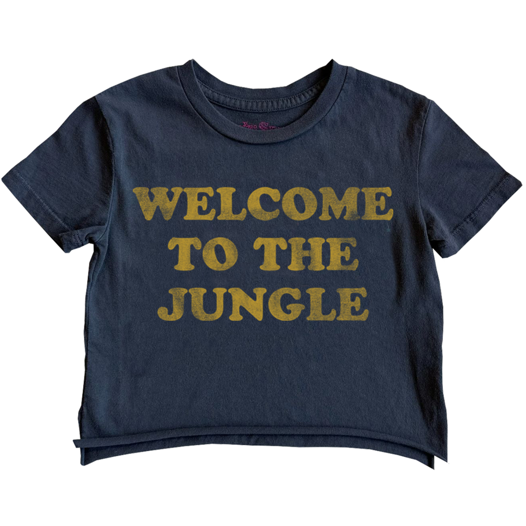 welcome to the jungle crop tee
