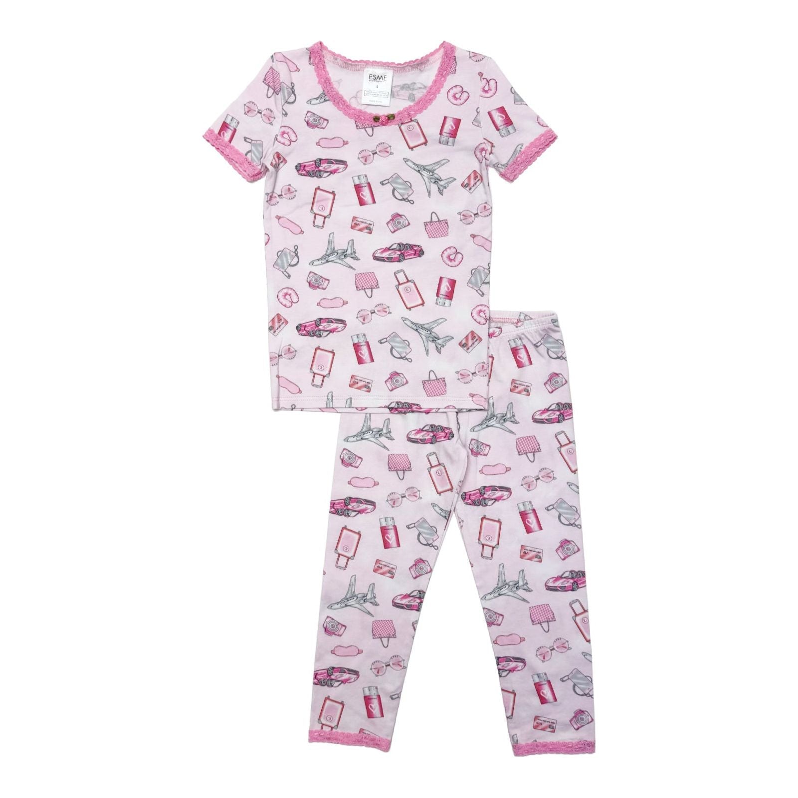 short sleeve pajama set | jetset