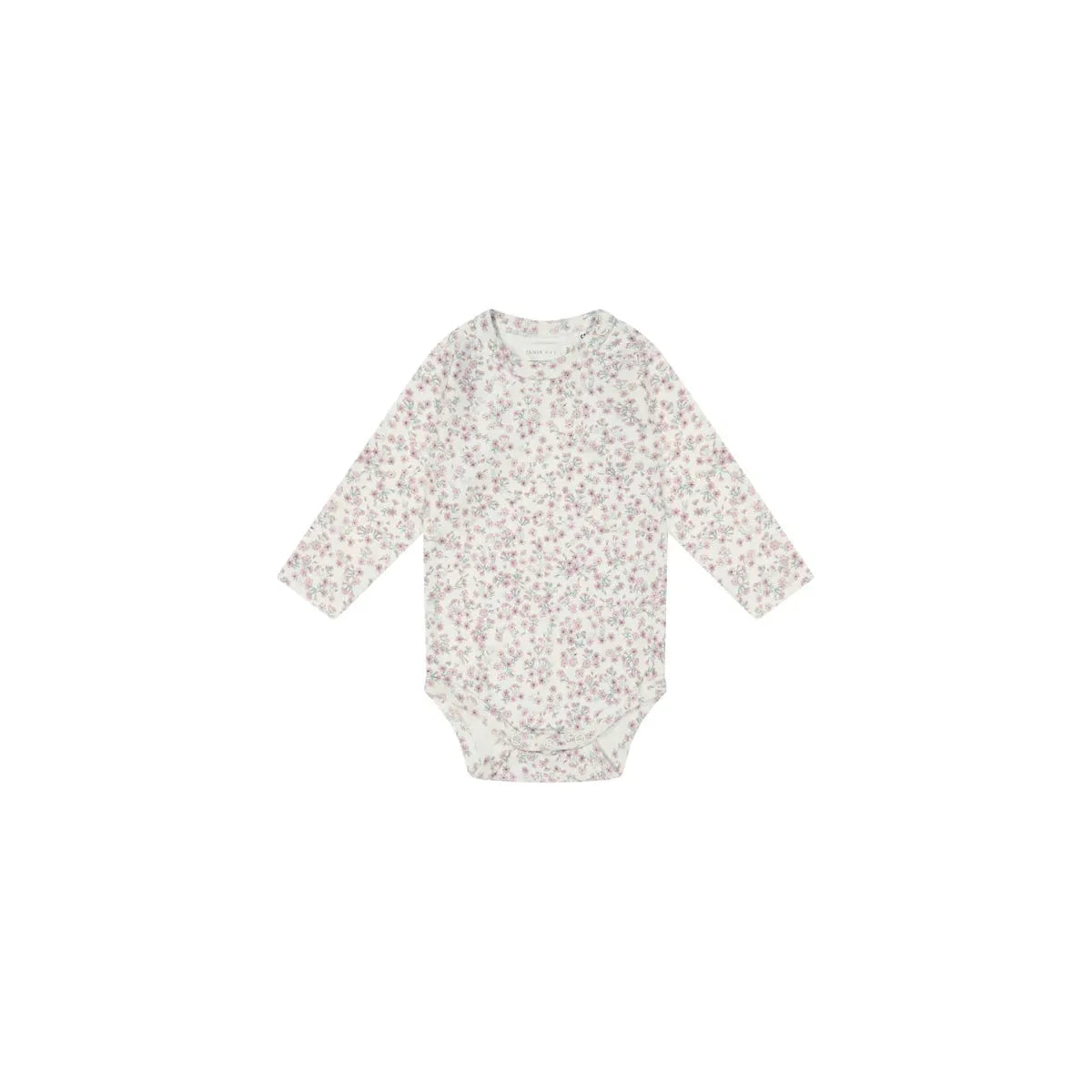 organic cotton long sleeve bodysuit | posy floral