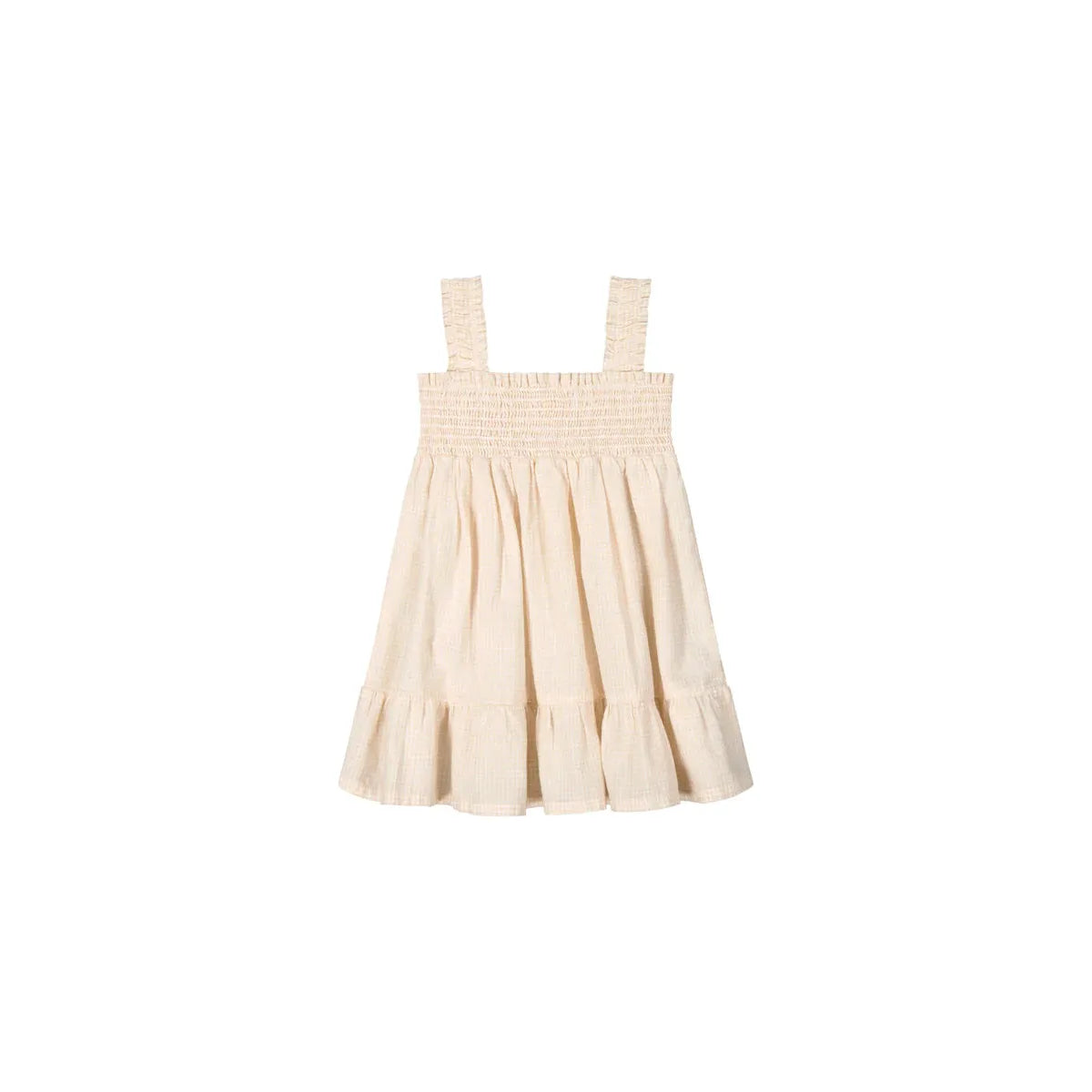 organic cotton luna dress | gingham pink