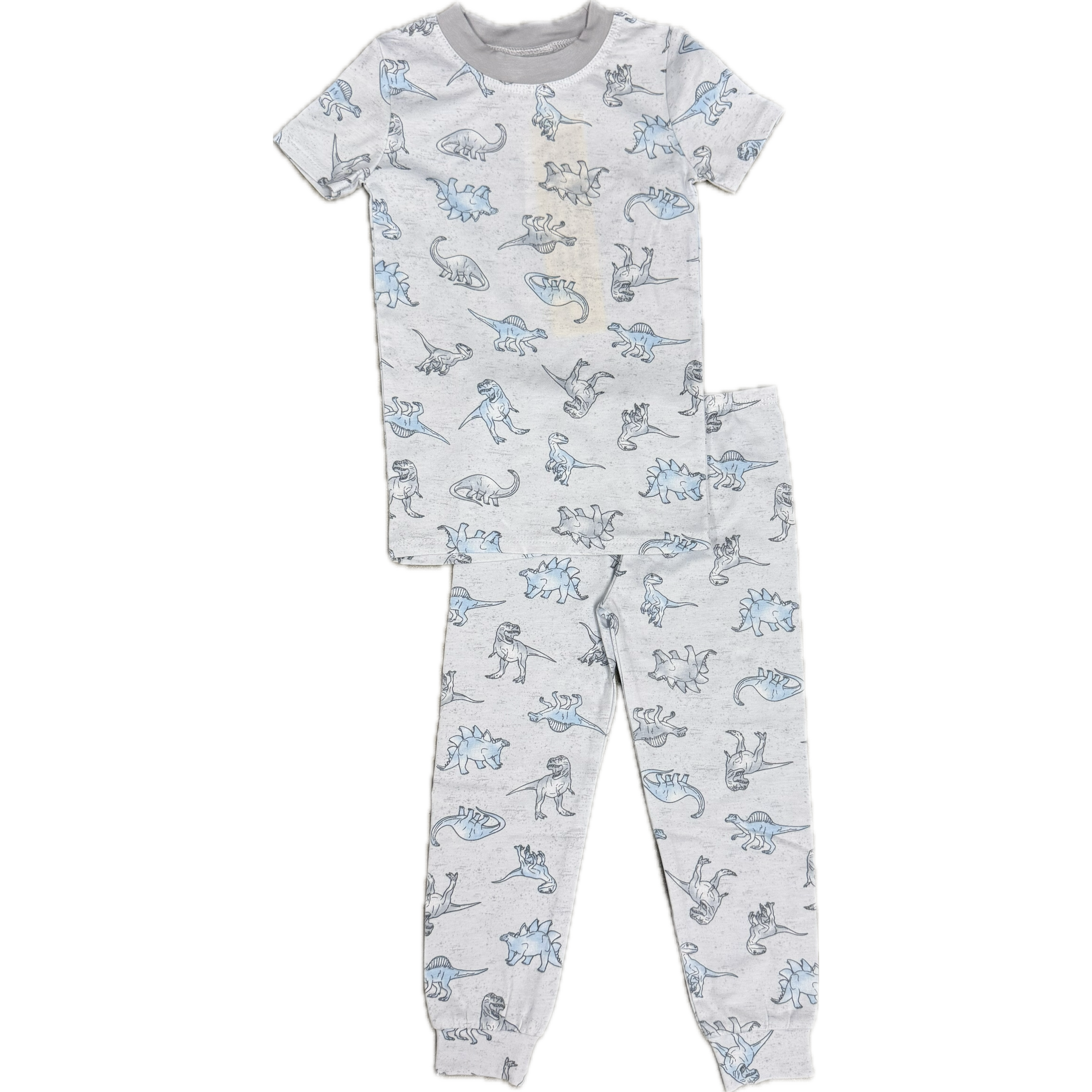 short sleeve pajama set | dinosaur