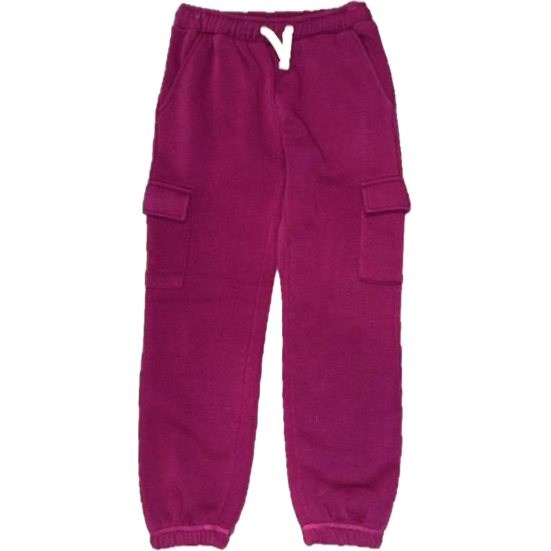 crop full zip hoodie + cargo jogger | magenta