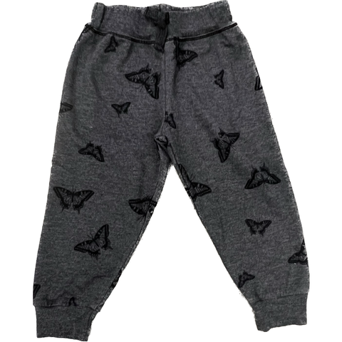 pull on butterfly sweatpant | black