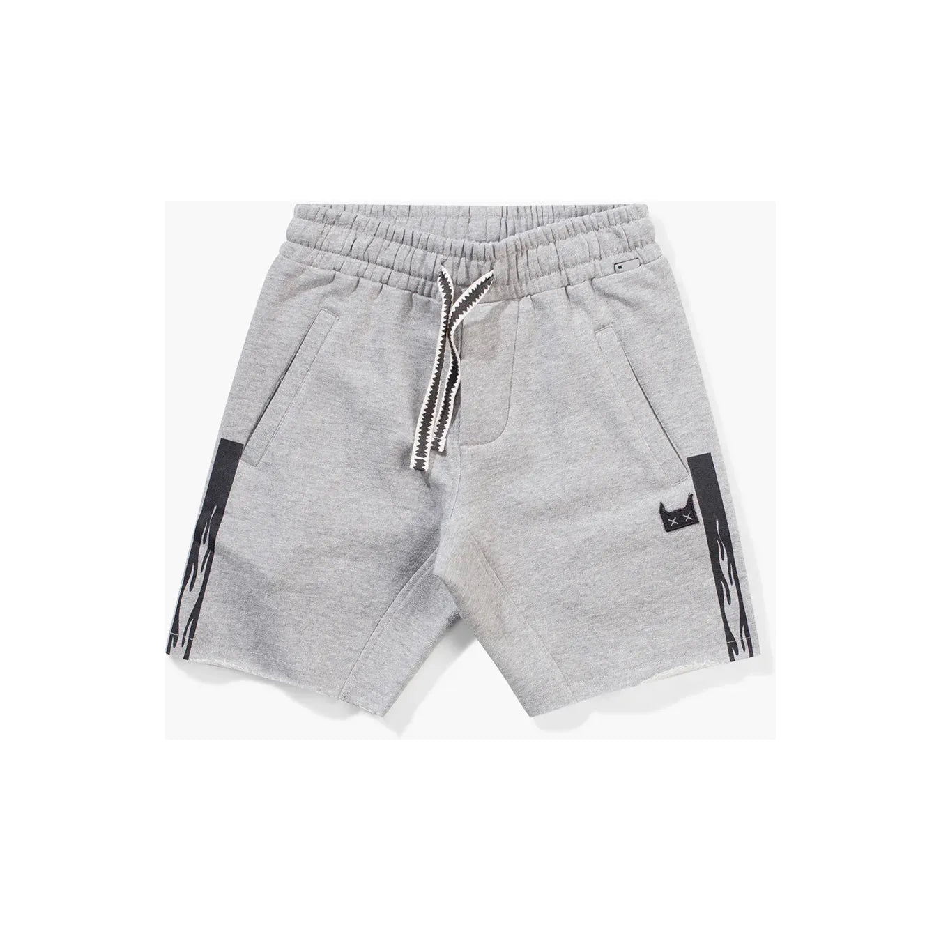 side flames short | grey marle