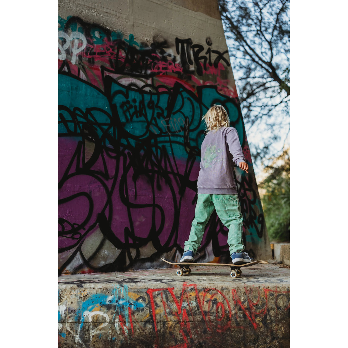 acid rain pant | acid green