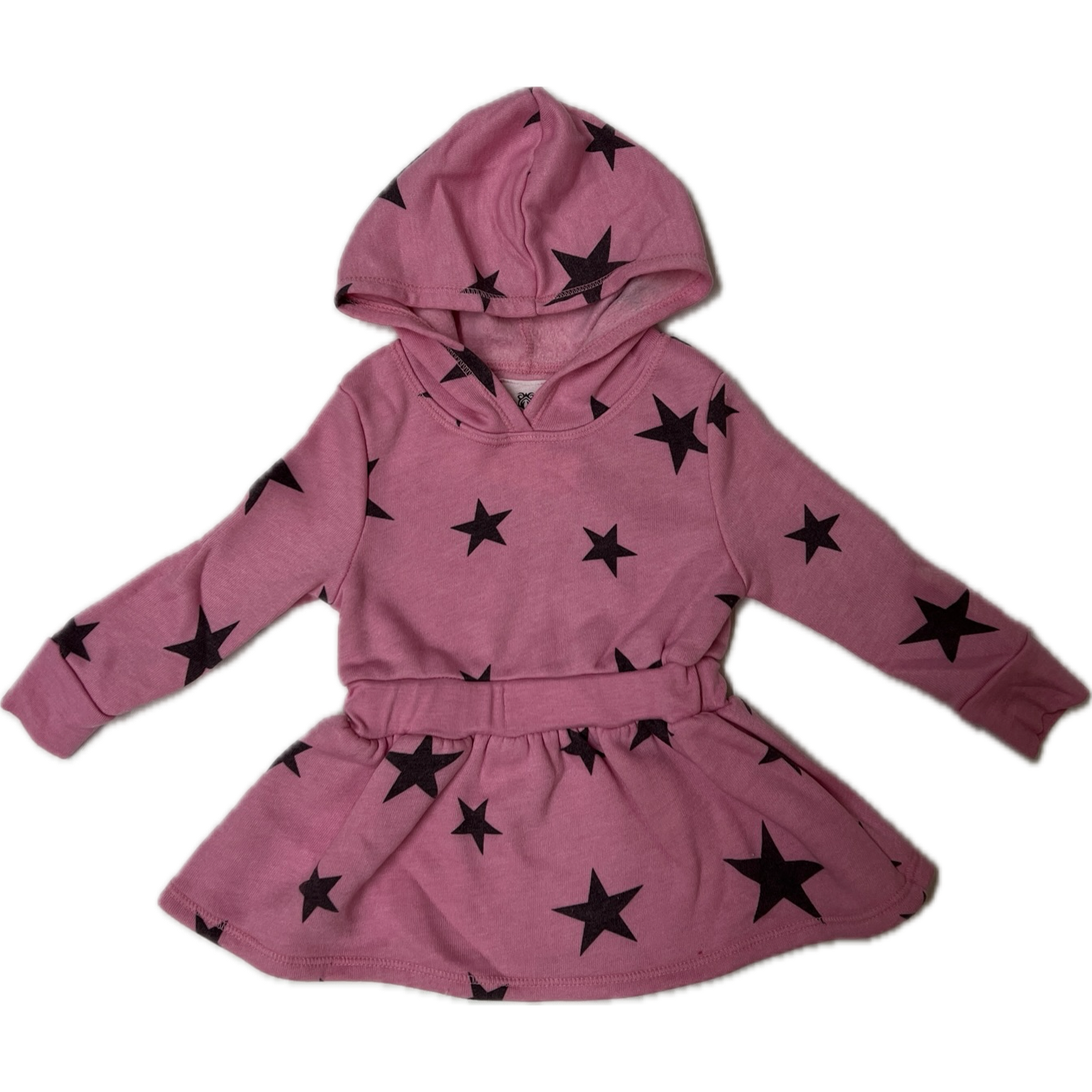 hooded dress | candy pink