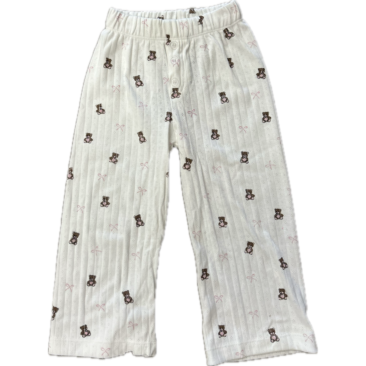 bear bow pant | brown/pink