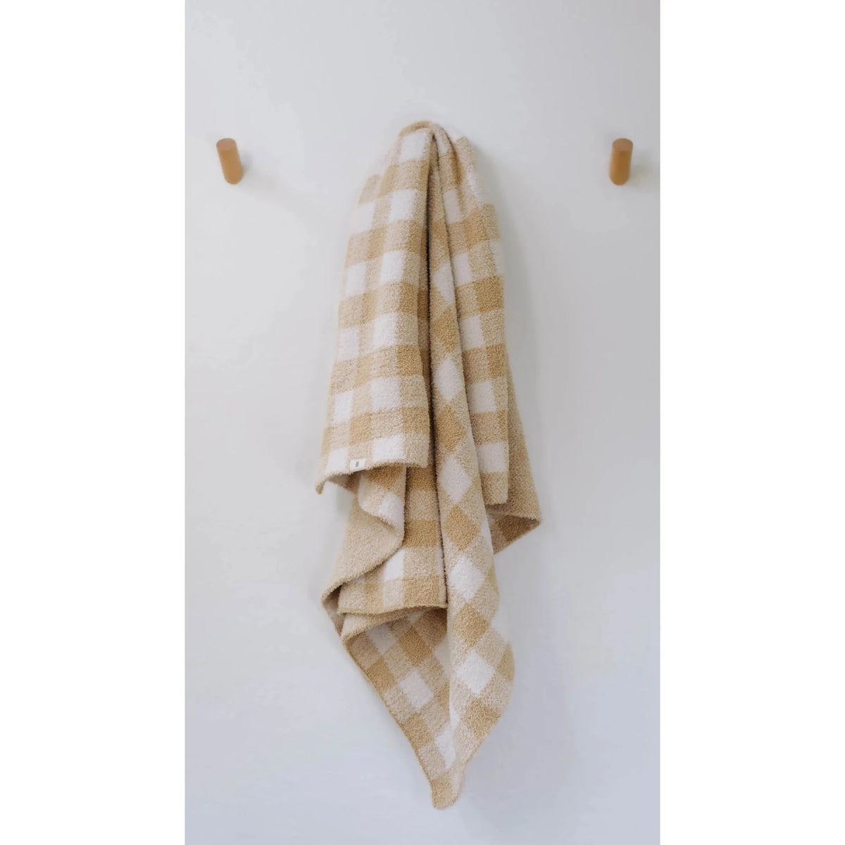 goldie gingham plush large blanket